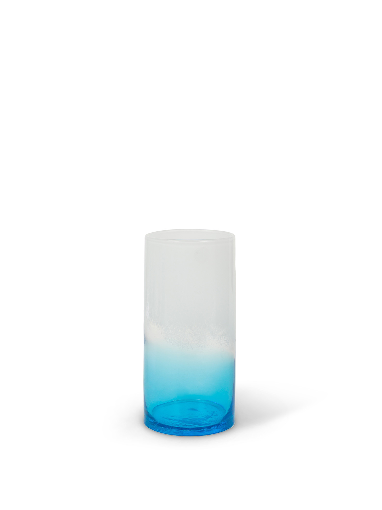 Vaso in vetro, Bianco/Azzurro, large image number 0
