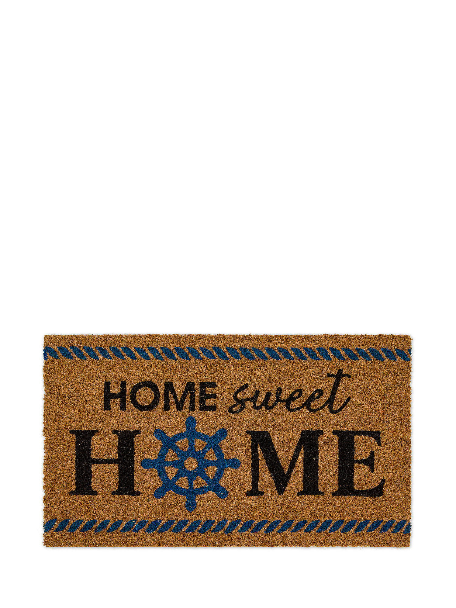 Home print coconut doormat, Brown, large image number 0