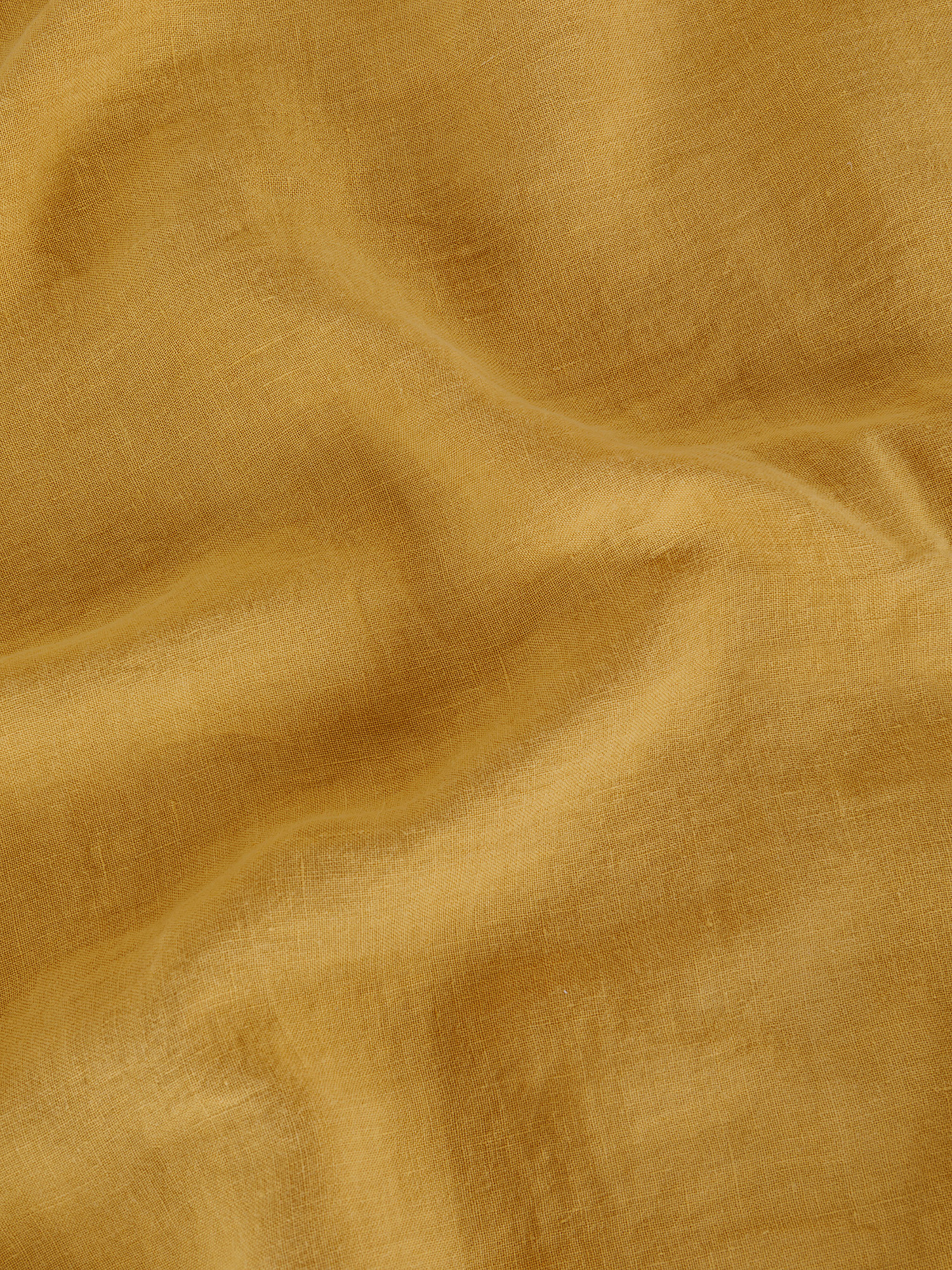 Zefiro plain pure linen sheet, Dark Yellow, large image number 2