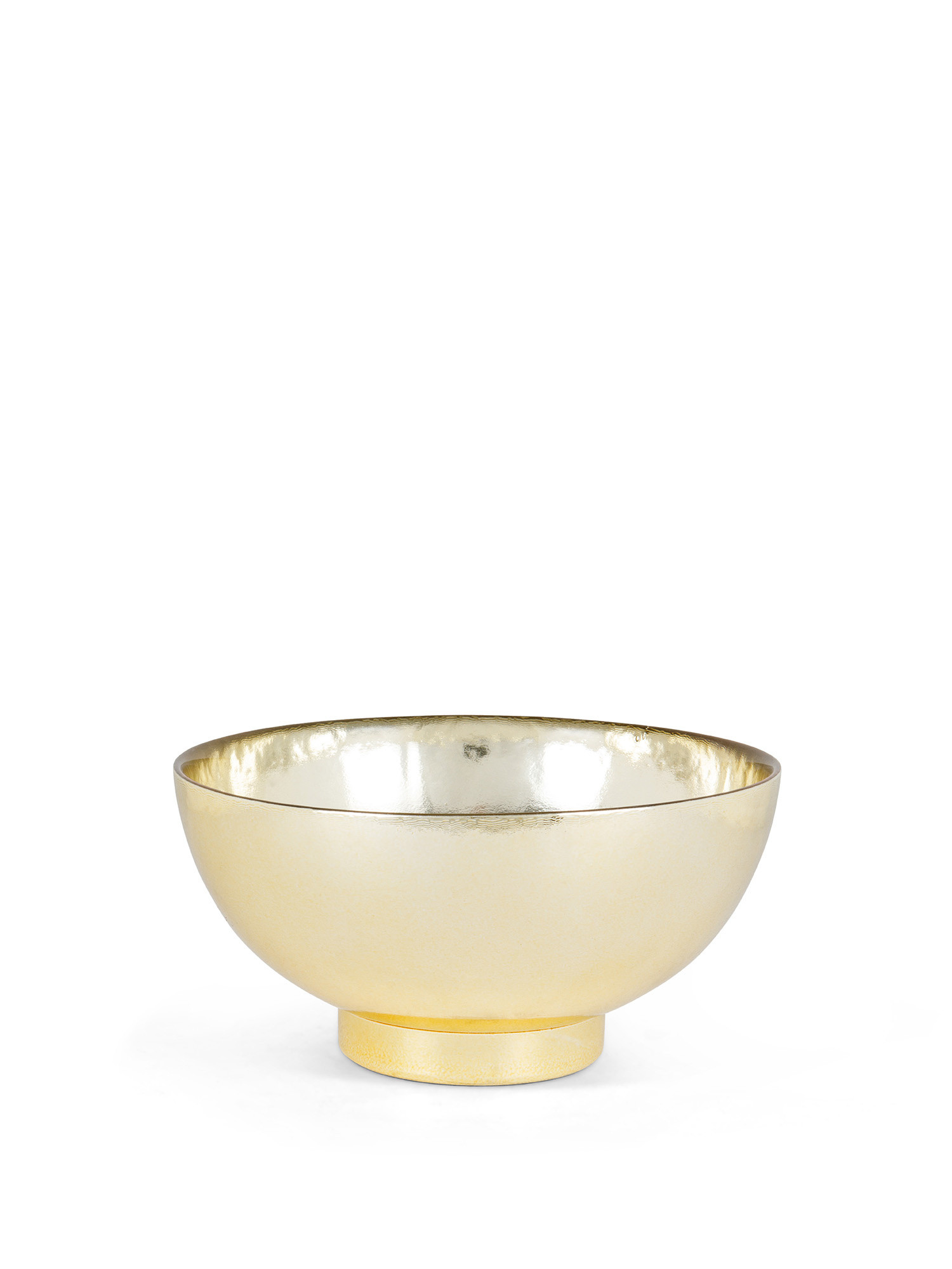 Glass cup with gold base, Gold, large image number 0
