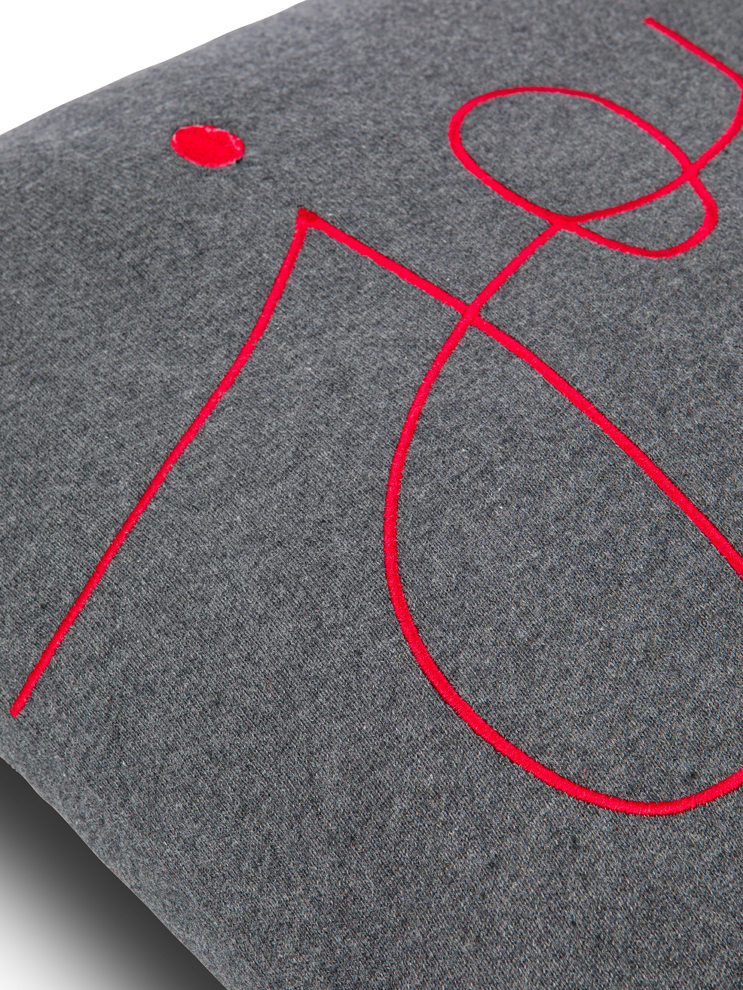 Warm fabric cushion 45x45cm, Grey, large image number 1