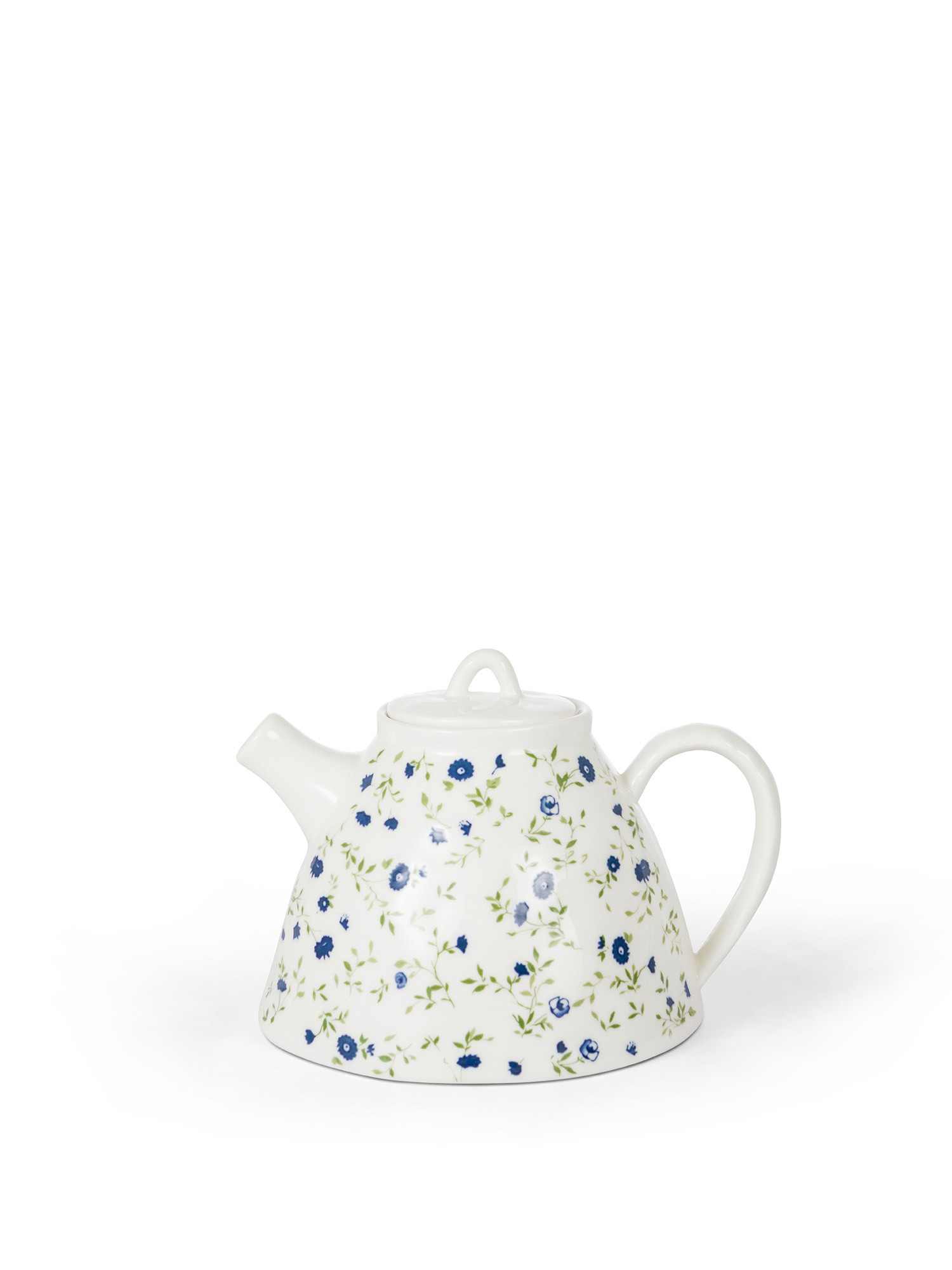 Porcelain teapot with flower motif, White, large image number 0