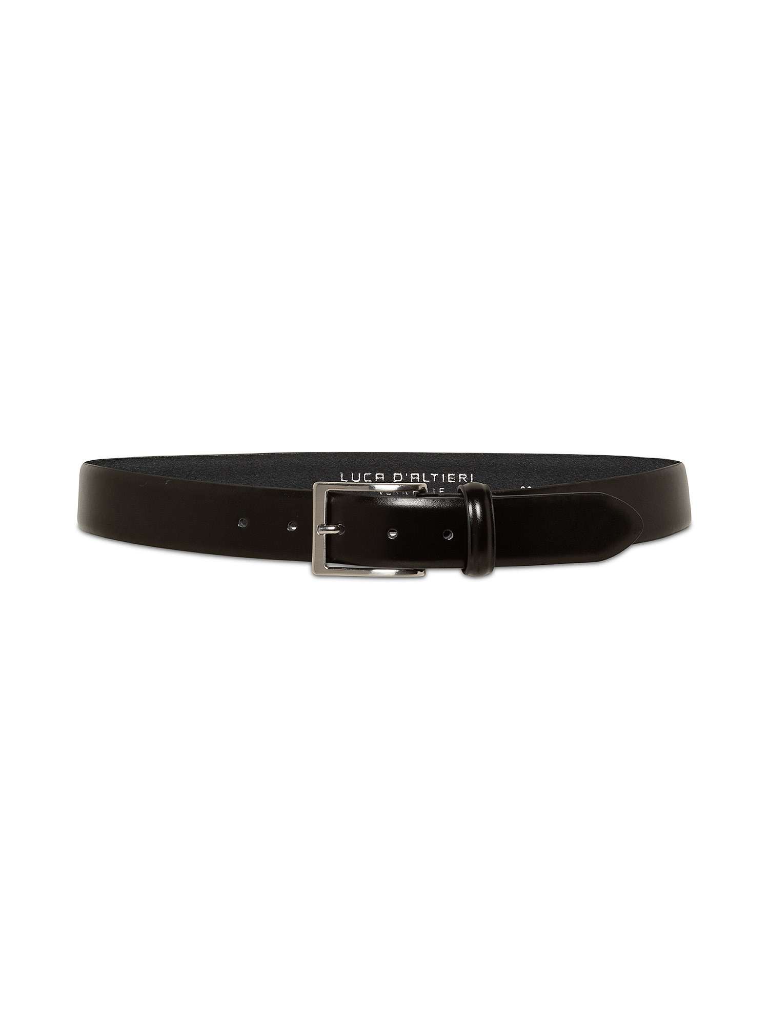 Real-leather belt, Black, large image number 1
