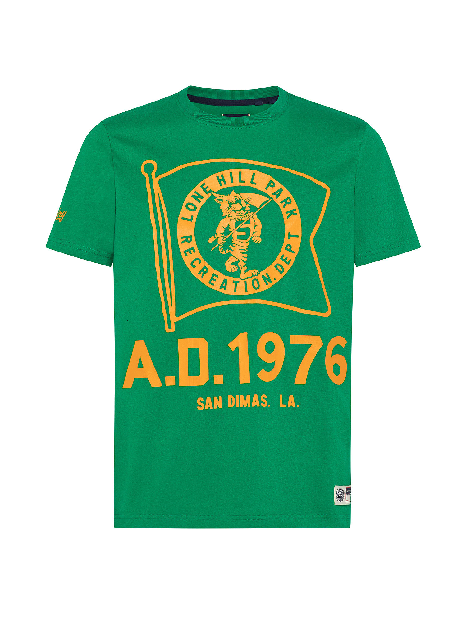 Vintage Athletic t-Shirt, Verde, large