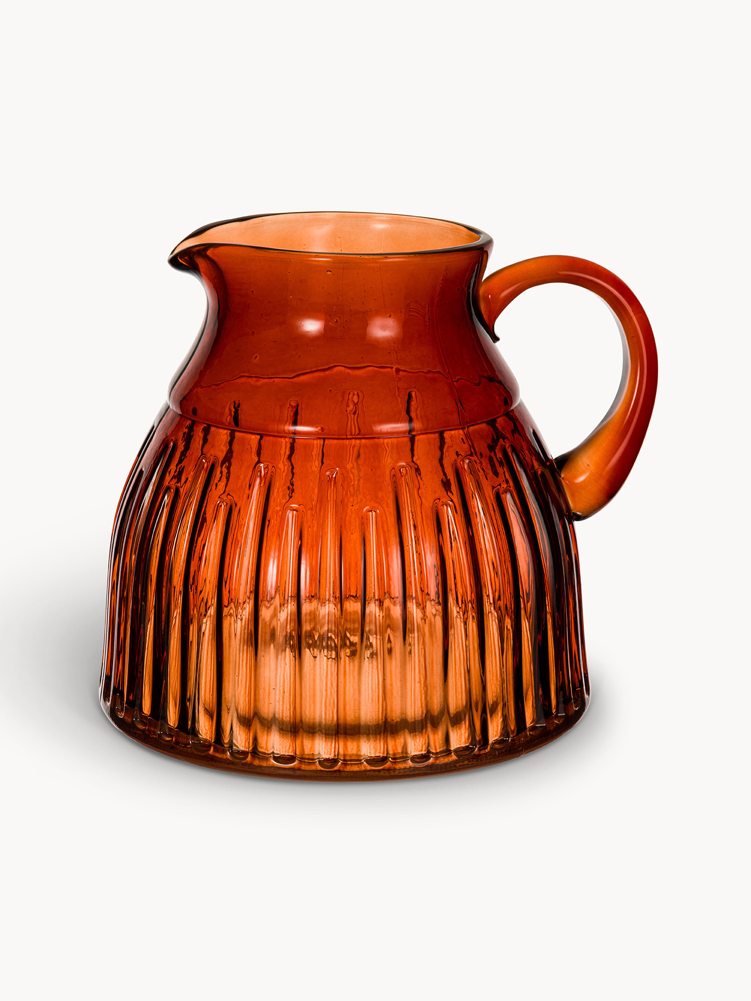 Colored glass carafe, Red, large image number 0