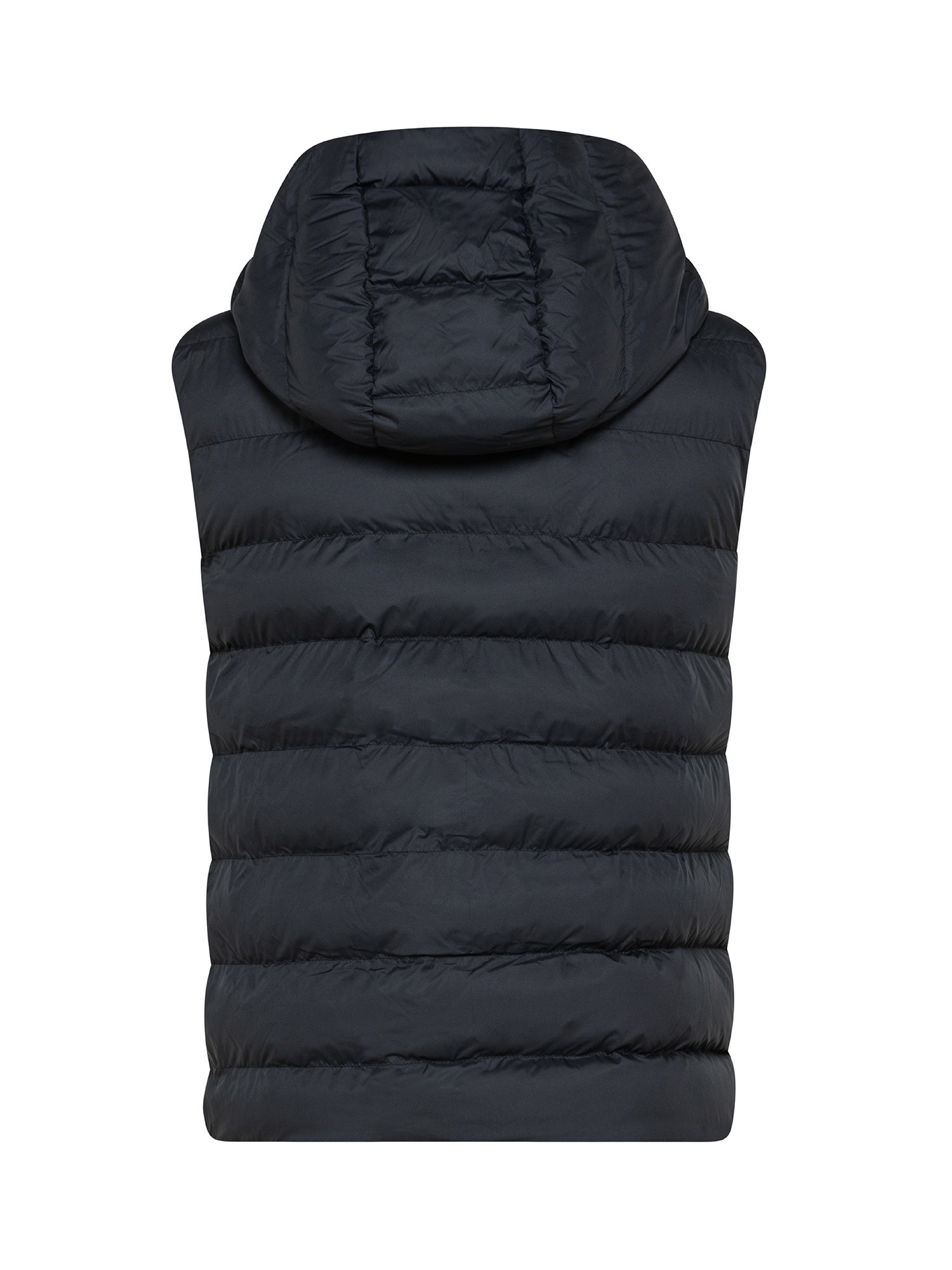 Ecoalf - Mount down vest with hood, Dark Blue, large image number 1