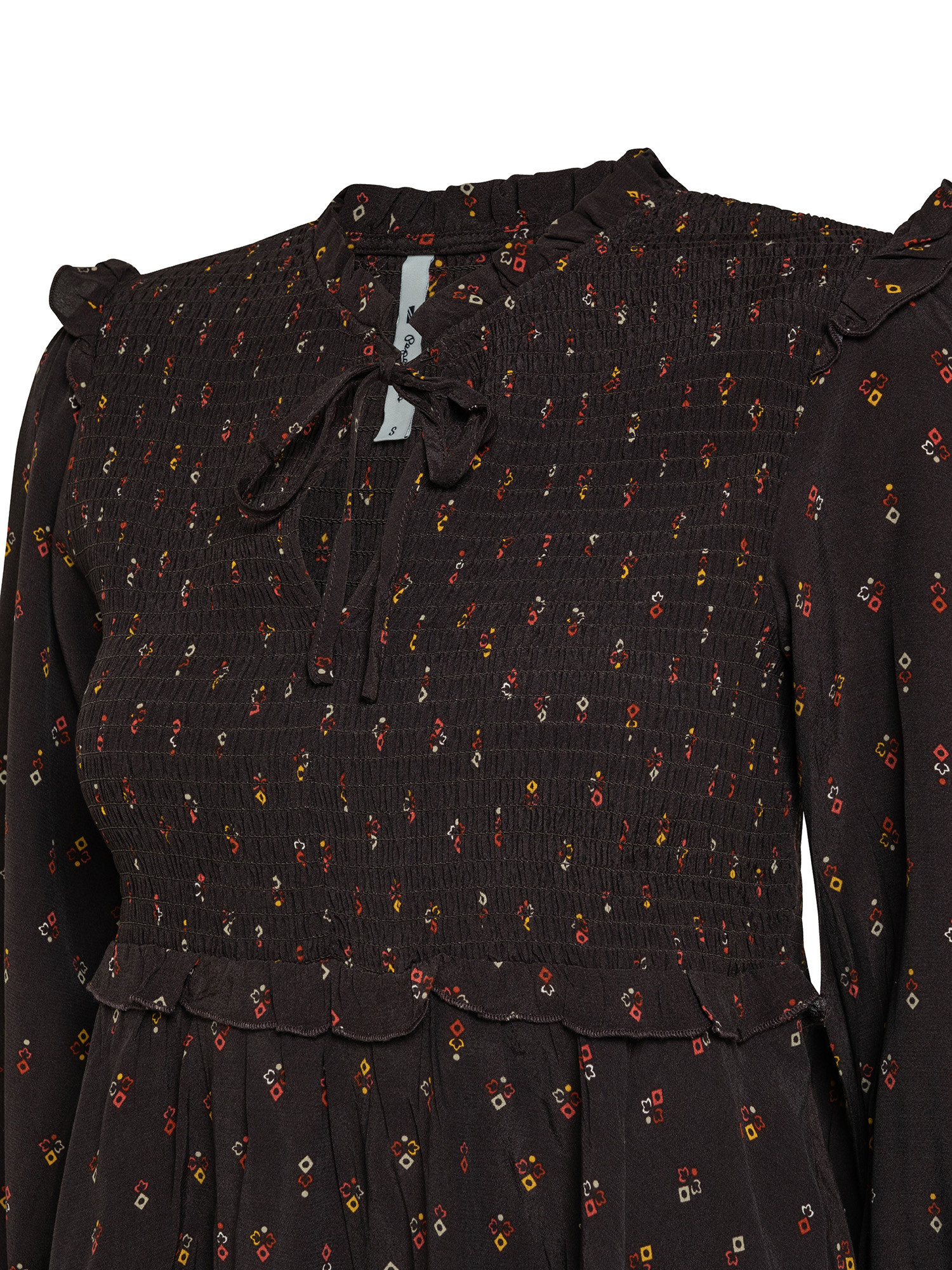 Nany honeycomb blouse, Brown, large image number 2