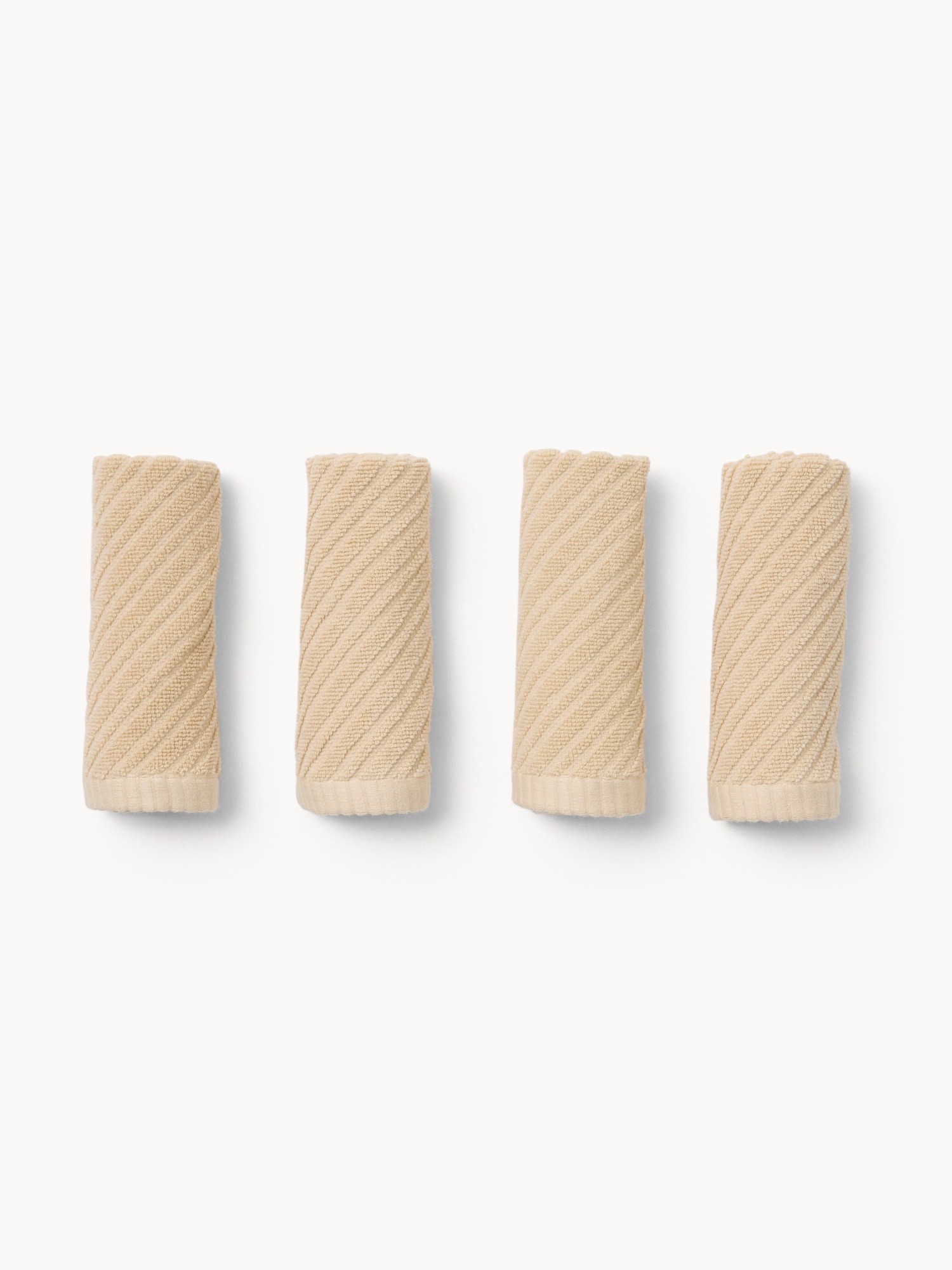 Set 4 lavette in cotone tinta unita - Prezzo di lancio, Beige, large image number 0