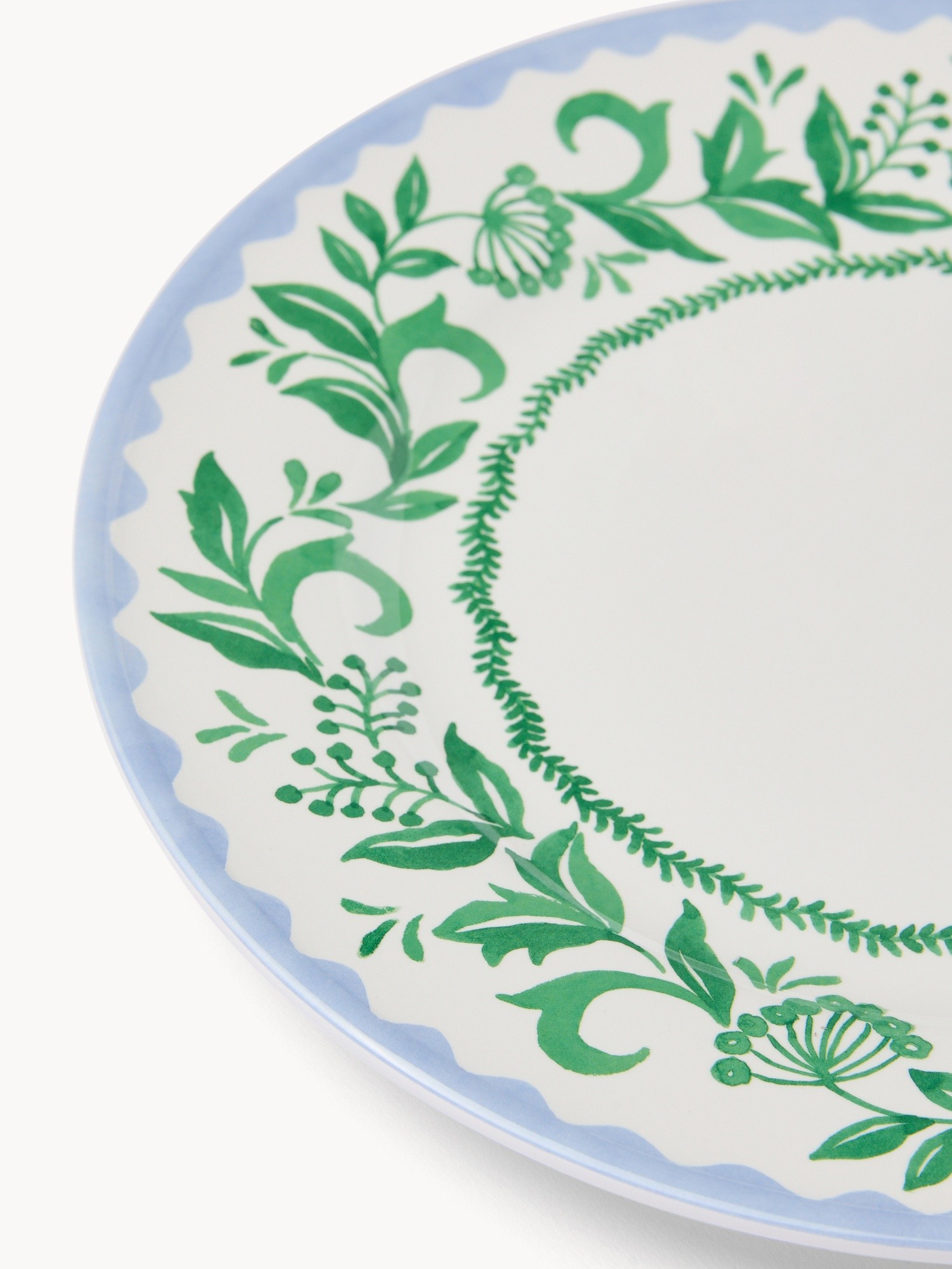 Melamine dinner plate with flower detail - Discounted price, Multicolor, large image number 1