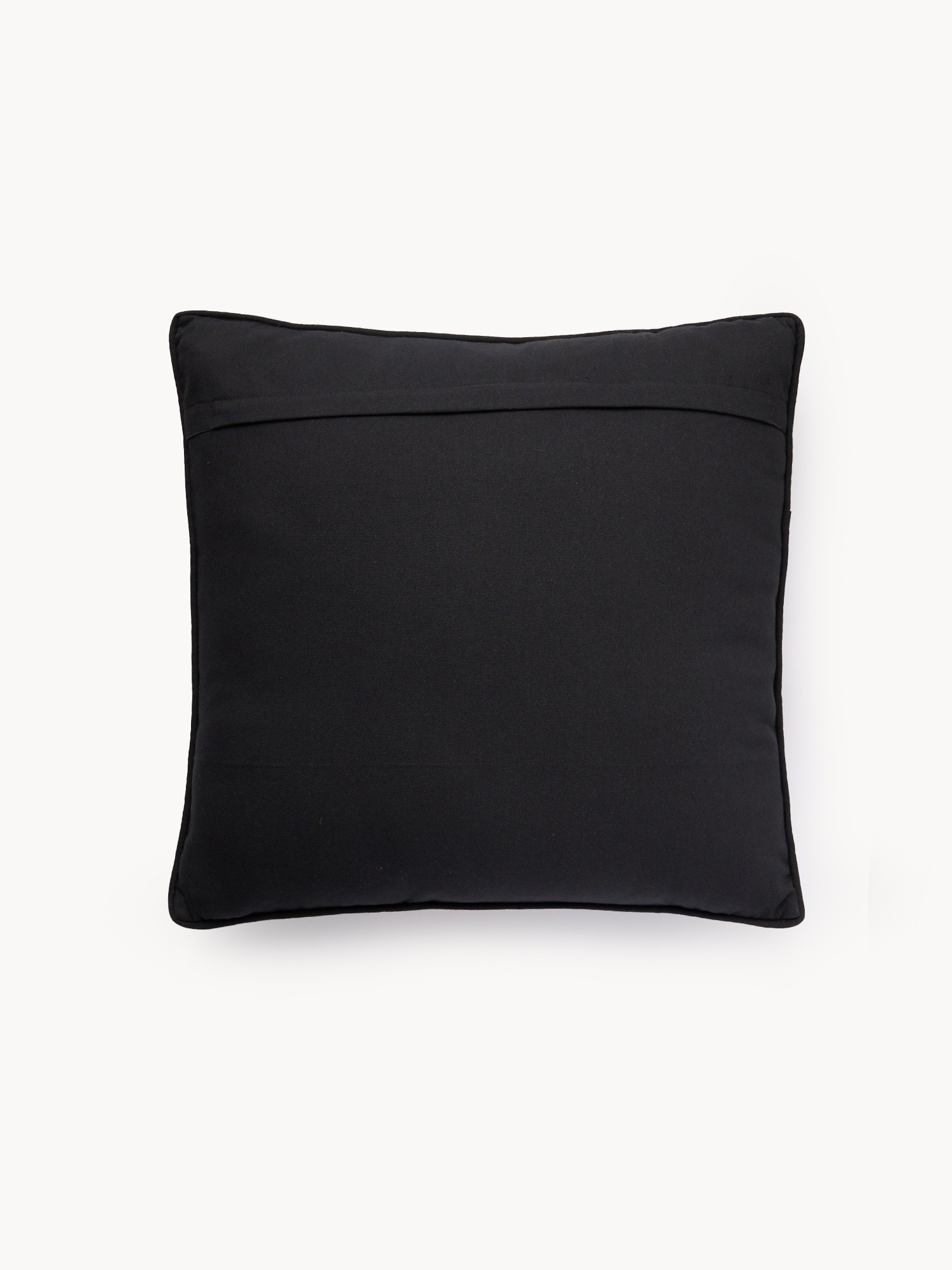 Floral print velvet cushion 50x50cm, Blue, large image number 1