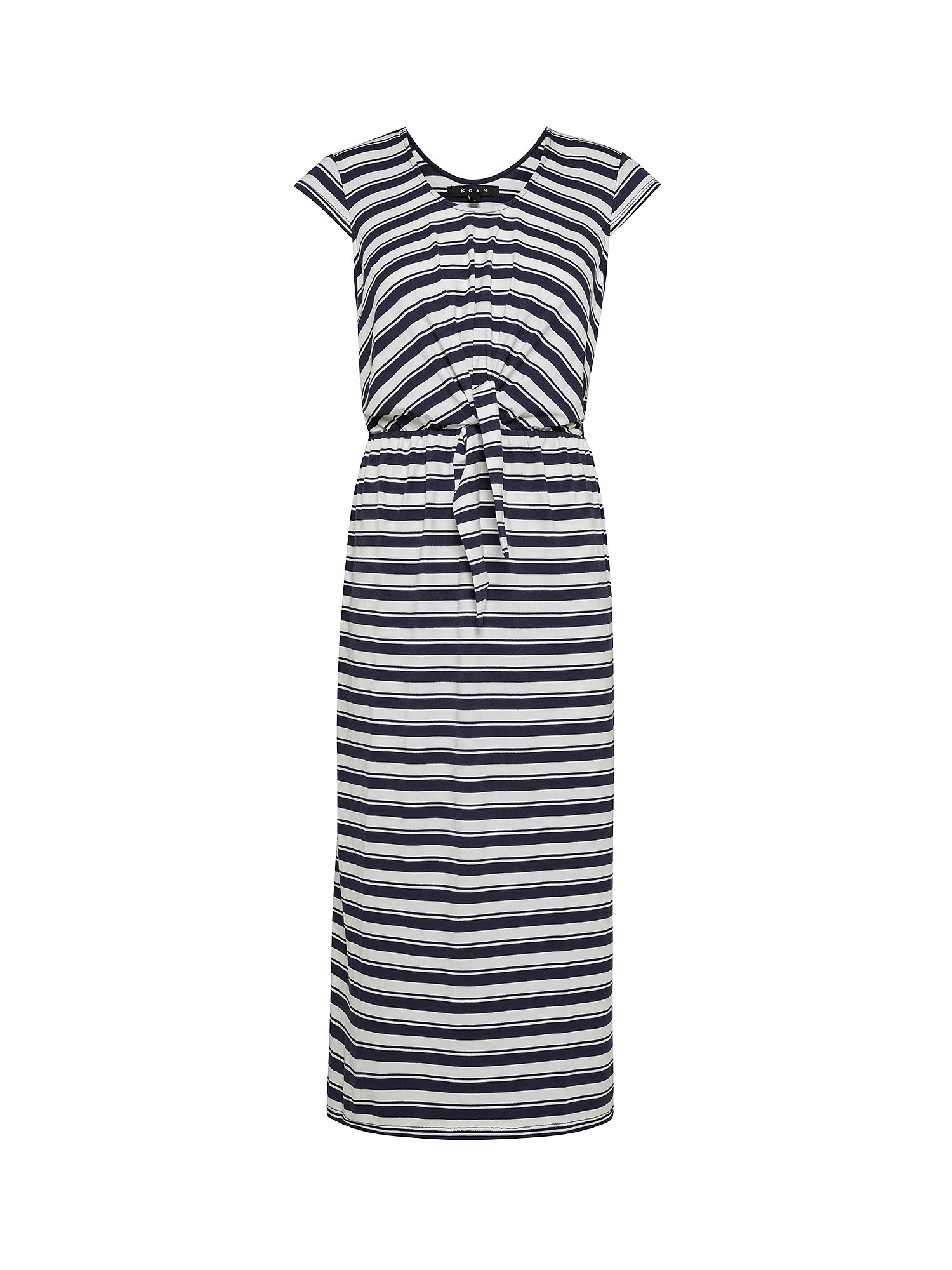 Striped jersey dress, White, large image number 0