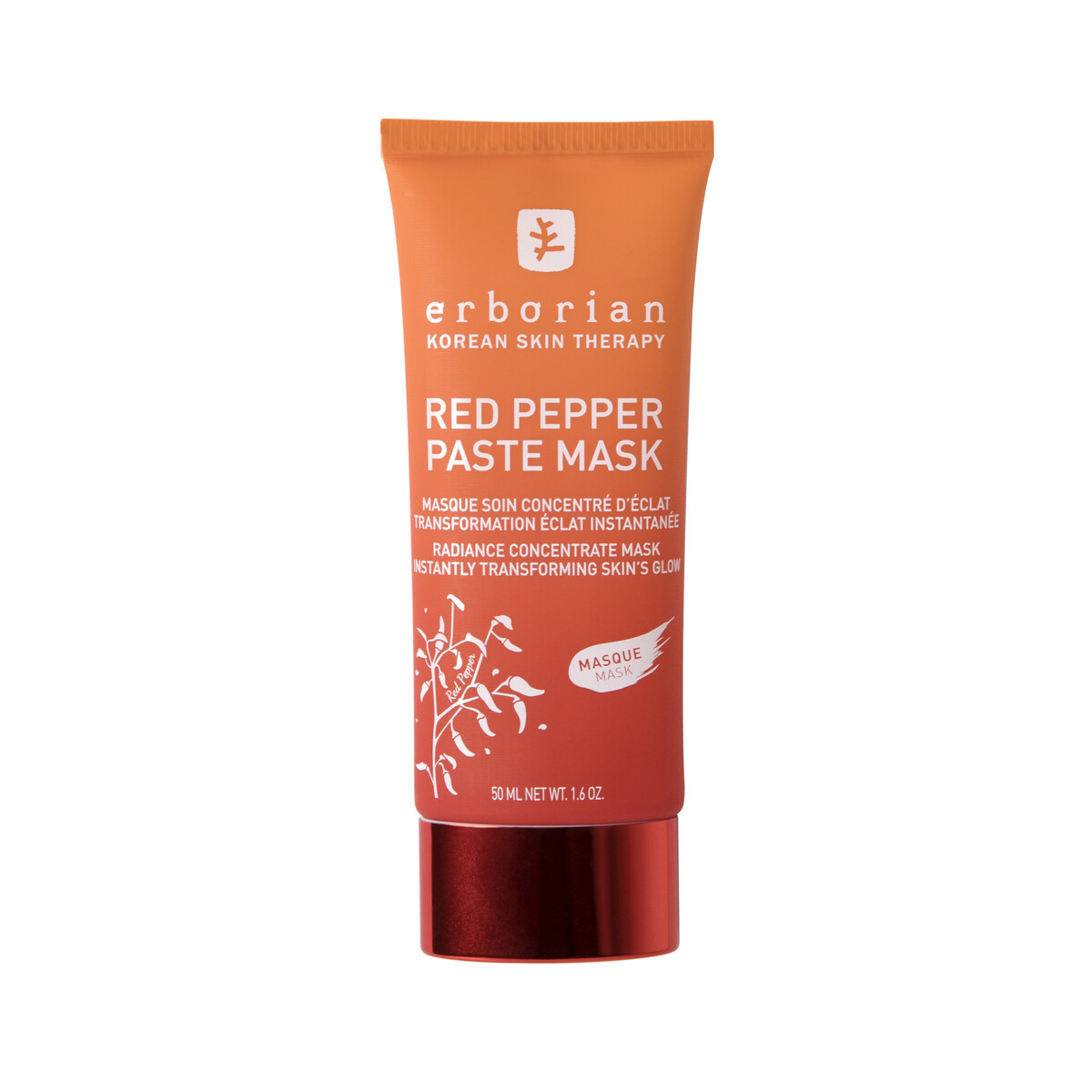 Red Pepper Paste Mask - Mask for dry skin, Coral Red, large image number 0
