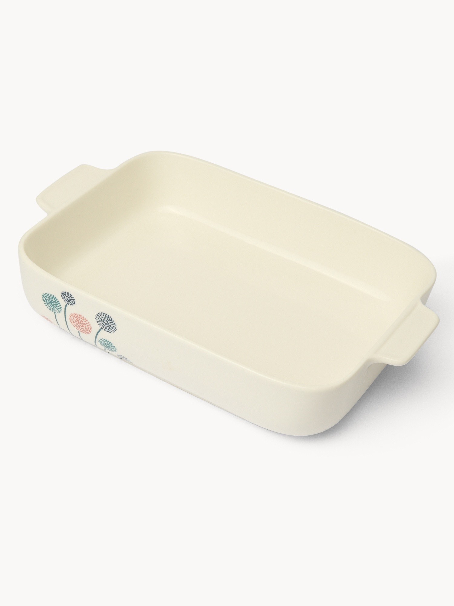 Piatto in new bone china motivo a fiori - Prezzo di lancio, Bianco, large image number 1