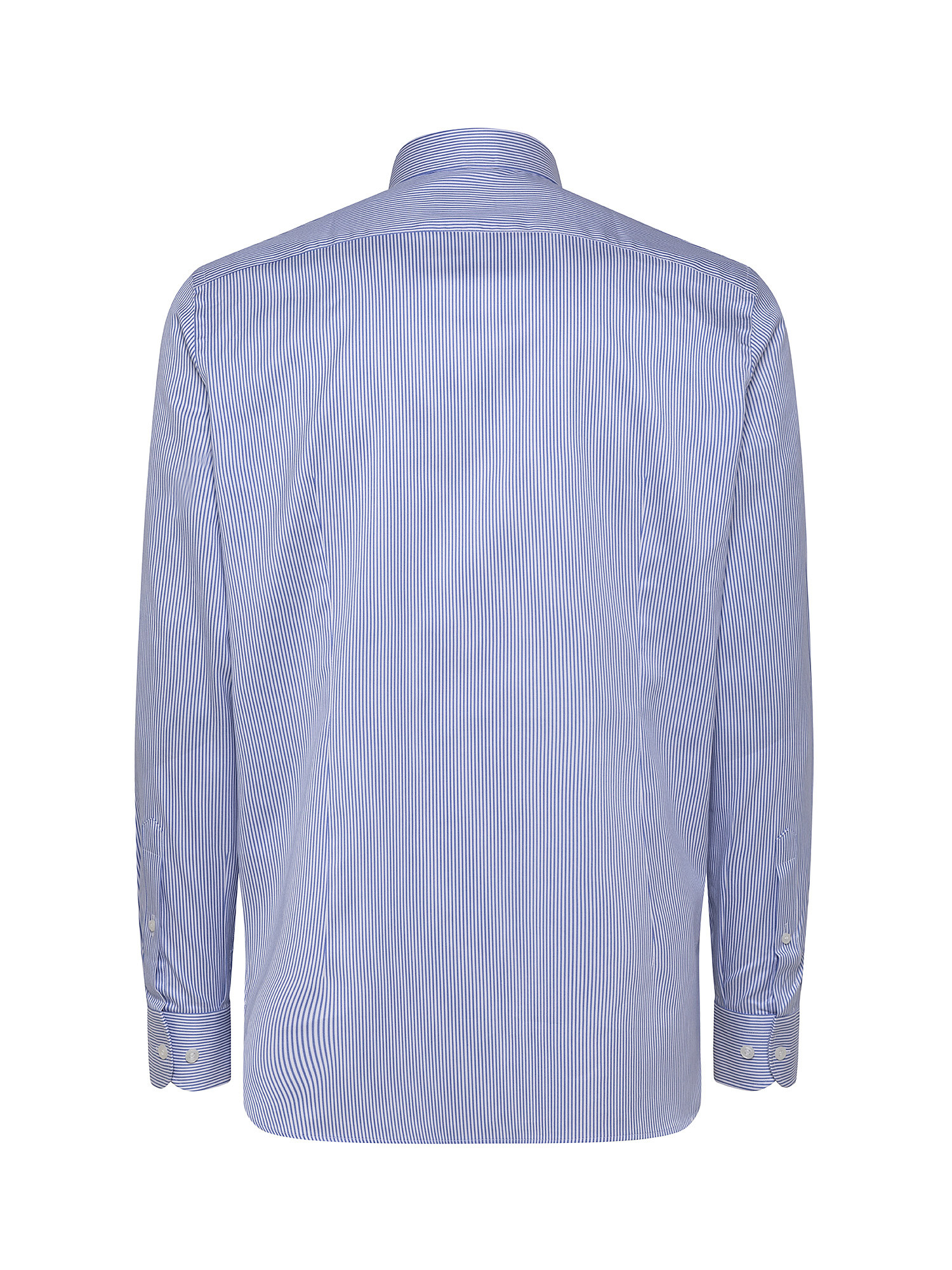 Cotton twill slim fit shirt, Light Blue, large image number 1