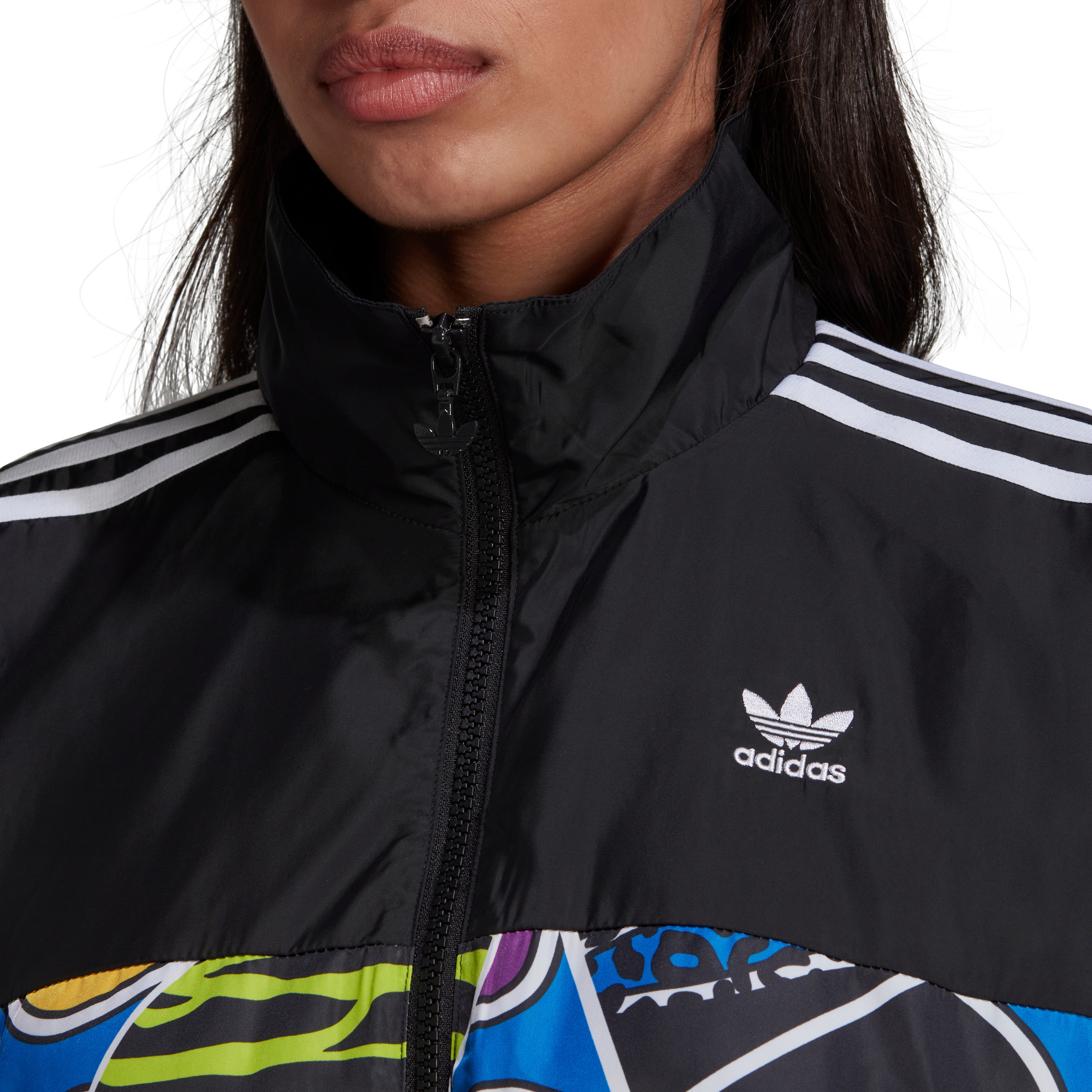 Adicolor jacket with zip, Black, large image number 5