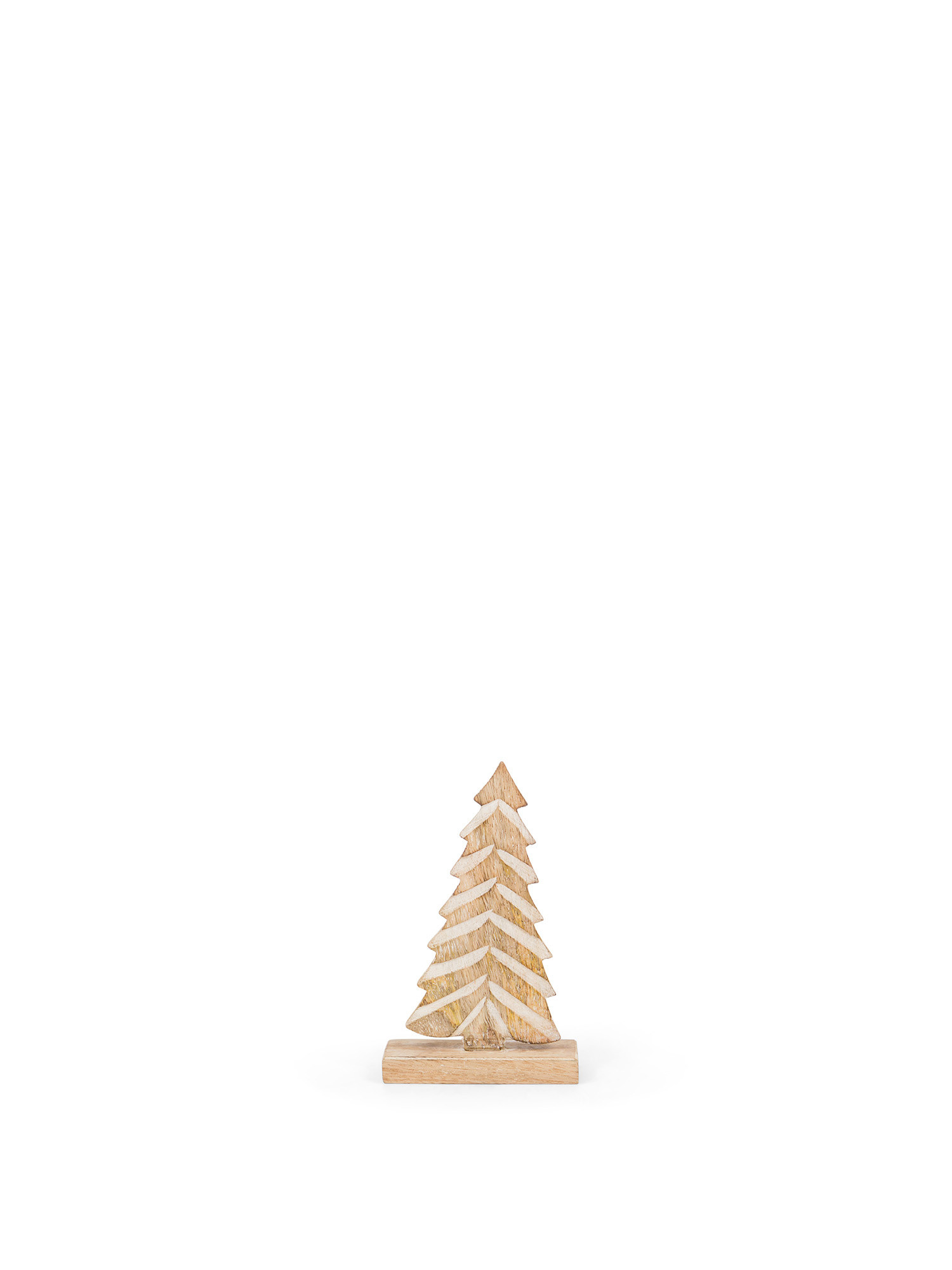 Tree-shaped wooden decoration, Beige, large image number 0