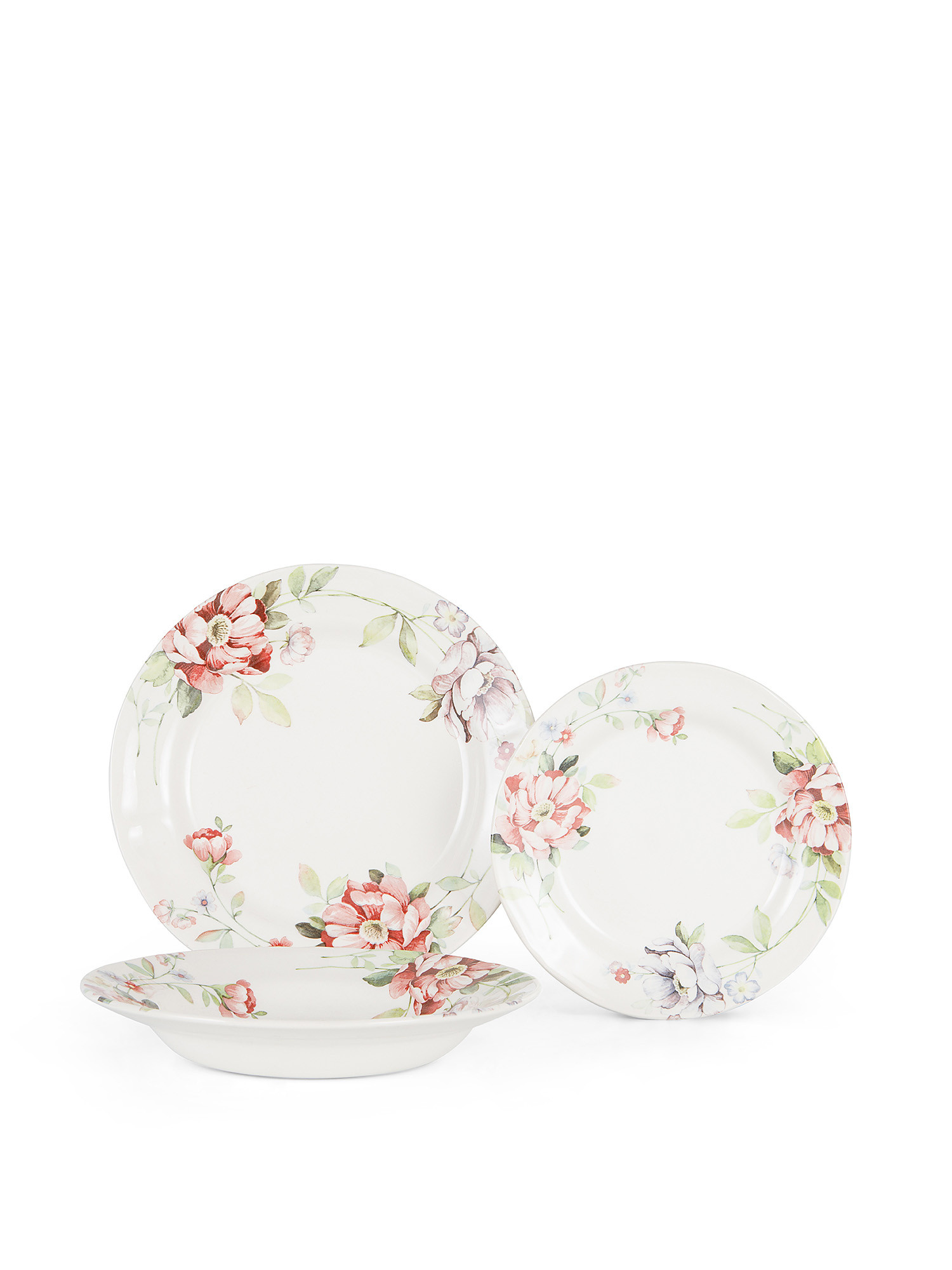 Set of 18 Marigold ceramic plates, White, large image number 0