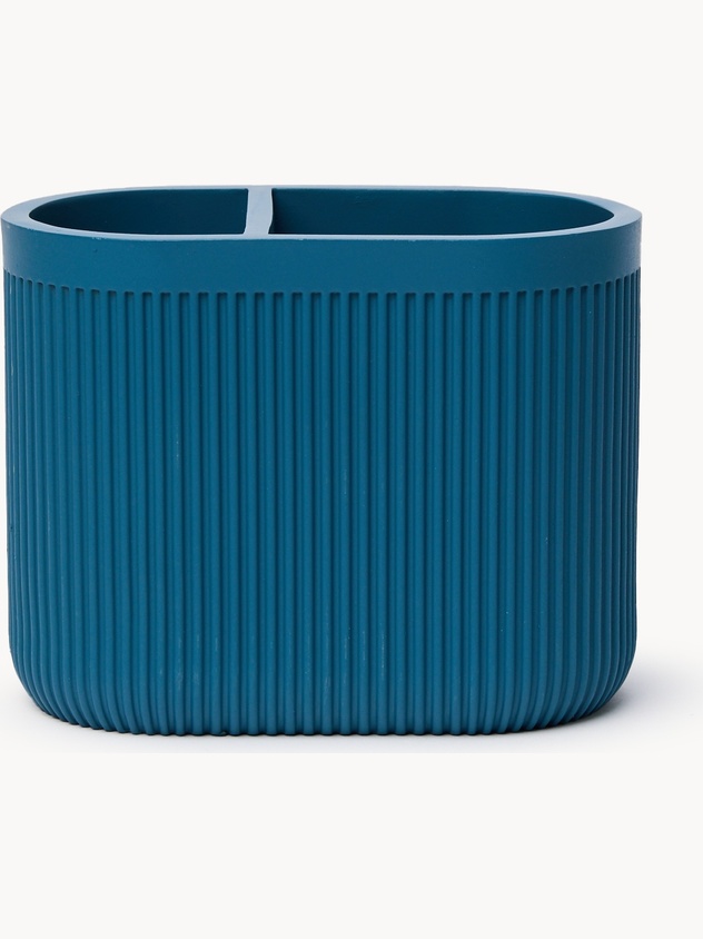 Toothbrush holder in solid color polyresin