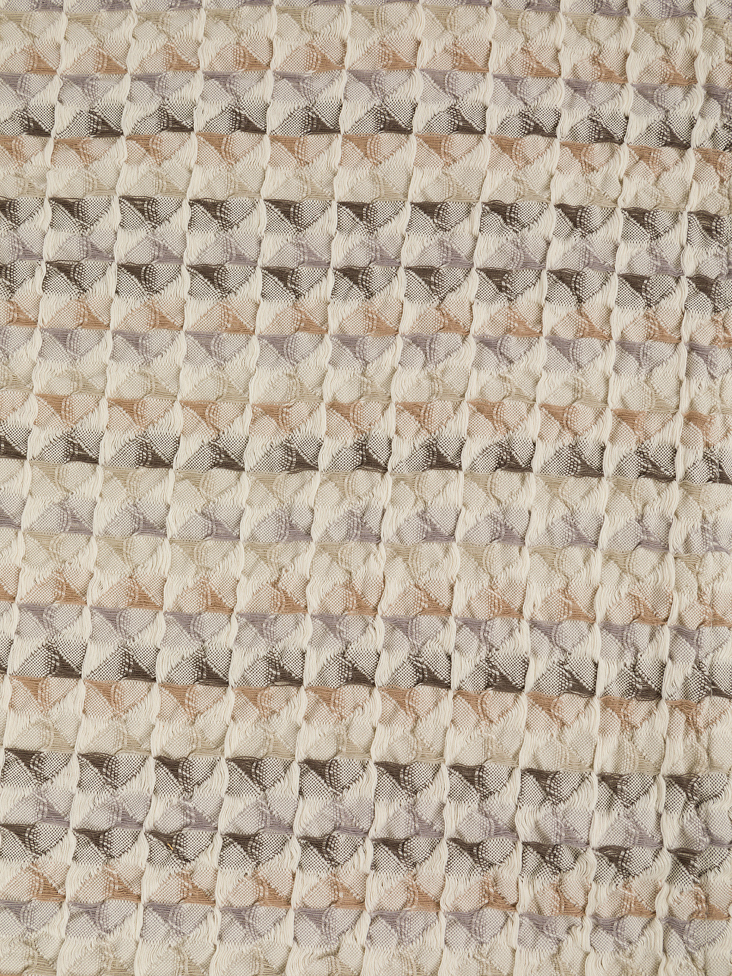 100% stonewashed cotton bedspread, Beige, large image number 1