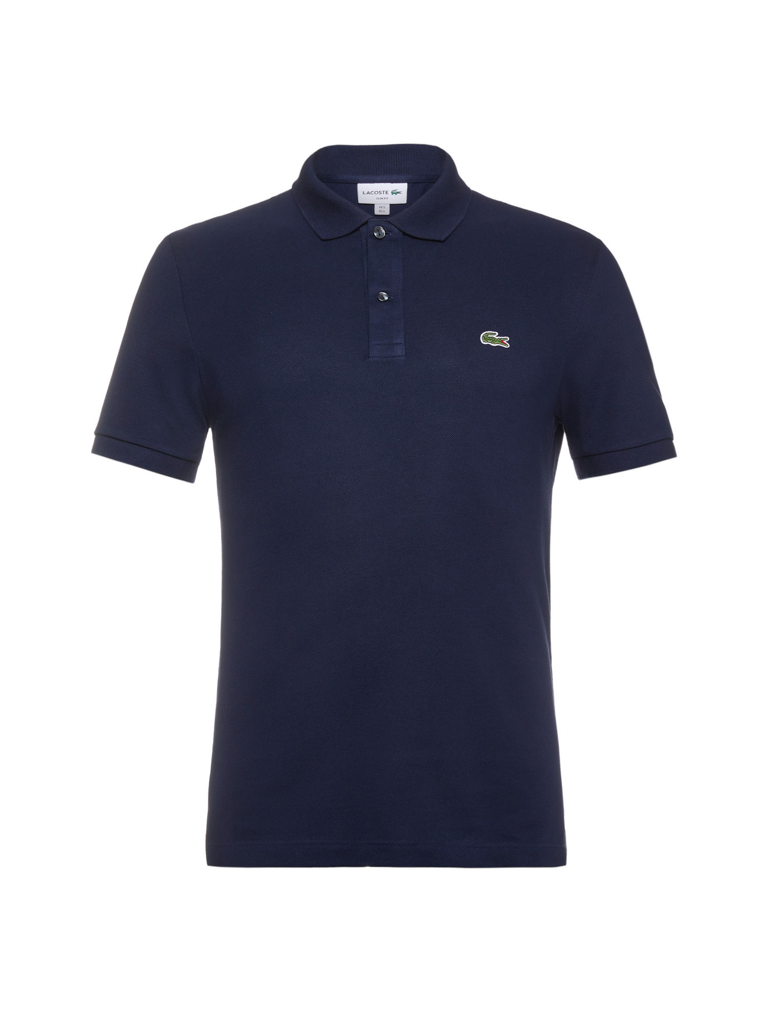 Lacoste - Slim-fit polo shirt in cotton petit piqué, Dark Blue, large image number 0