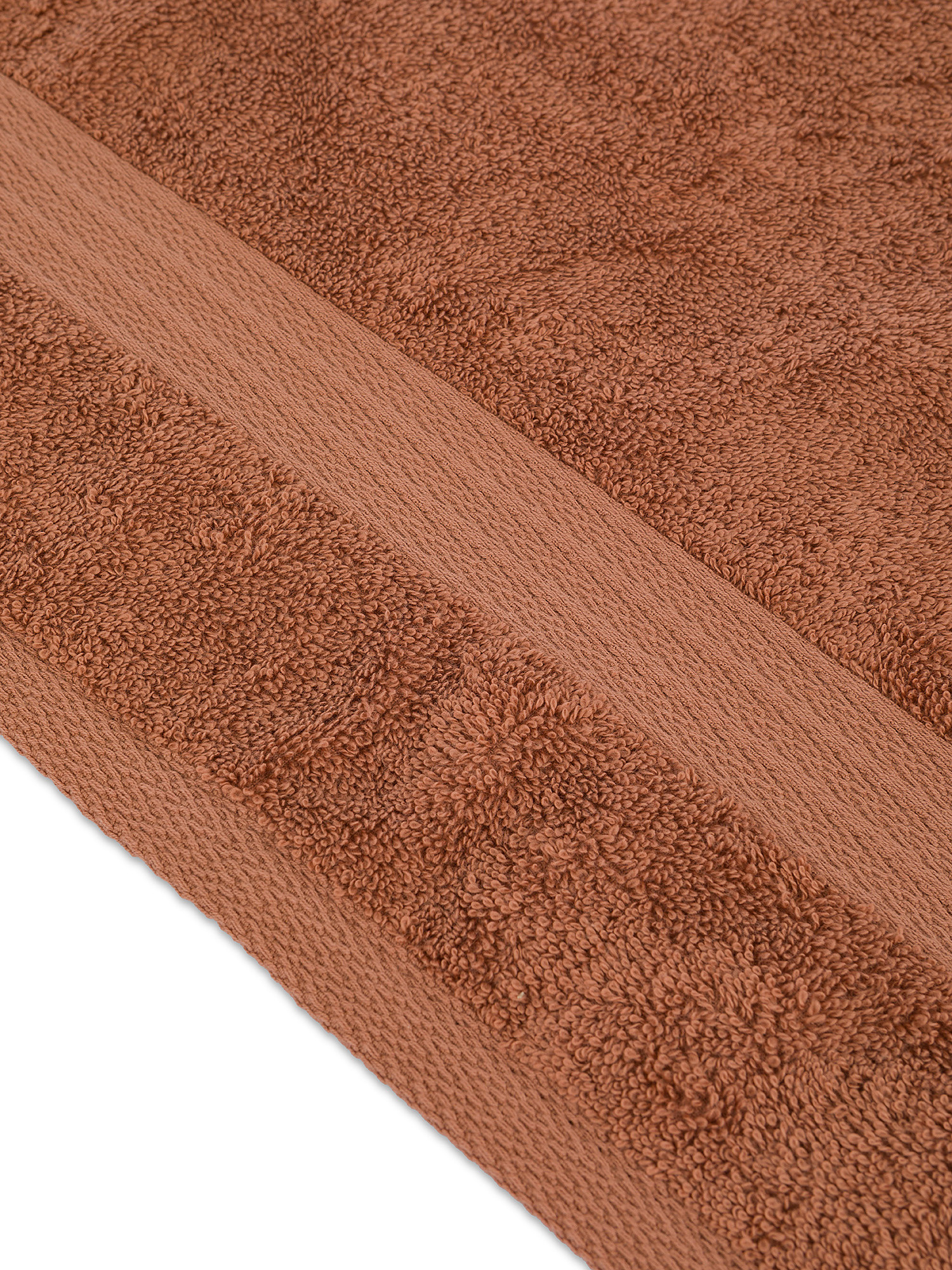 Zefiro solid color 100% cotton towel, Light Brown, large image number 2