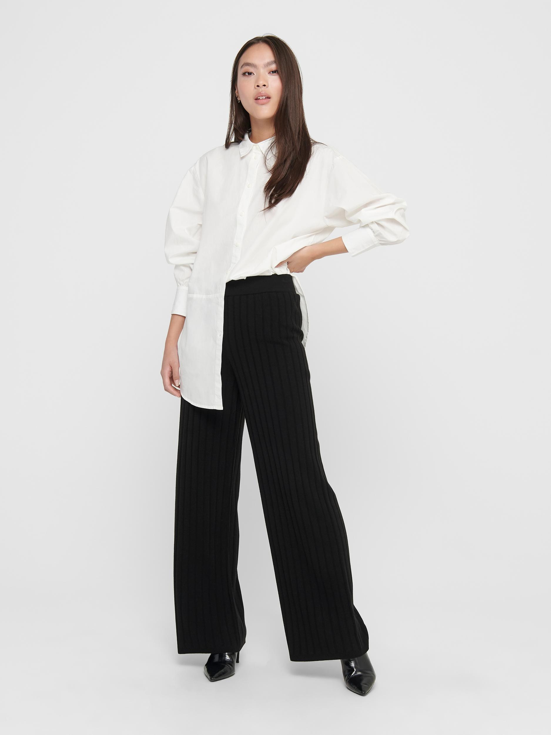 high-waisted trousers, Black, large image number 4