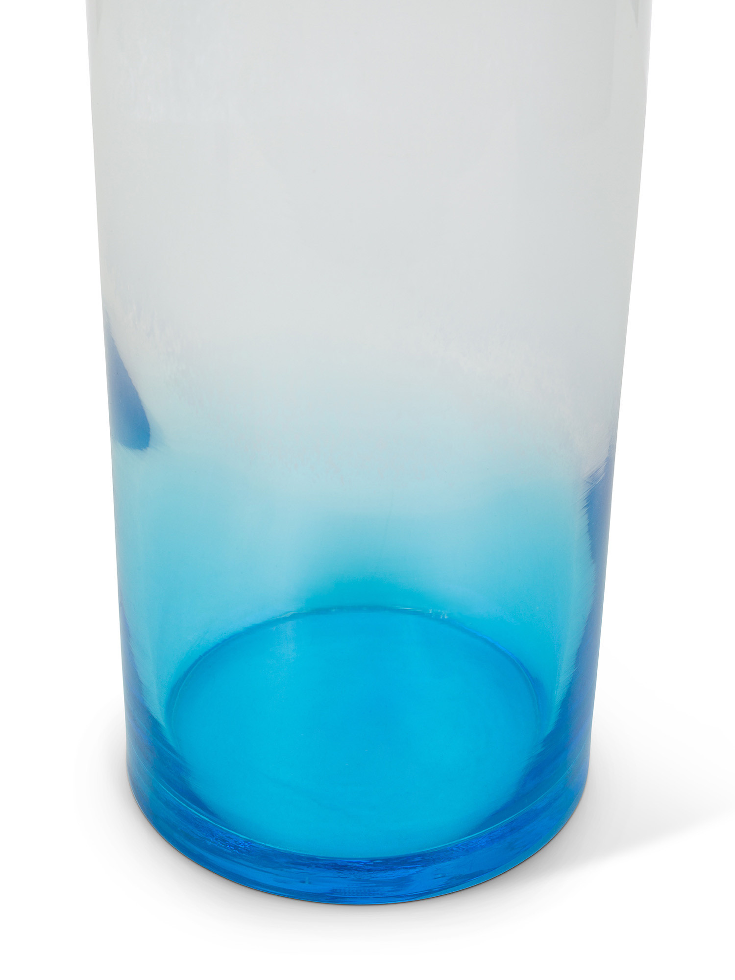 Glass vase, White / Blue, large image number 1