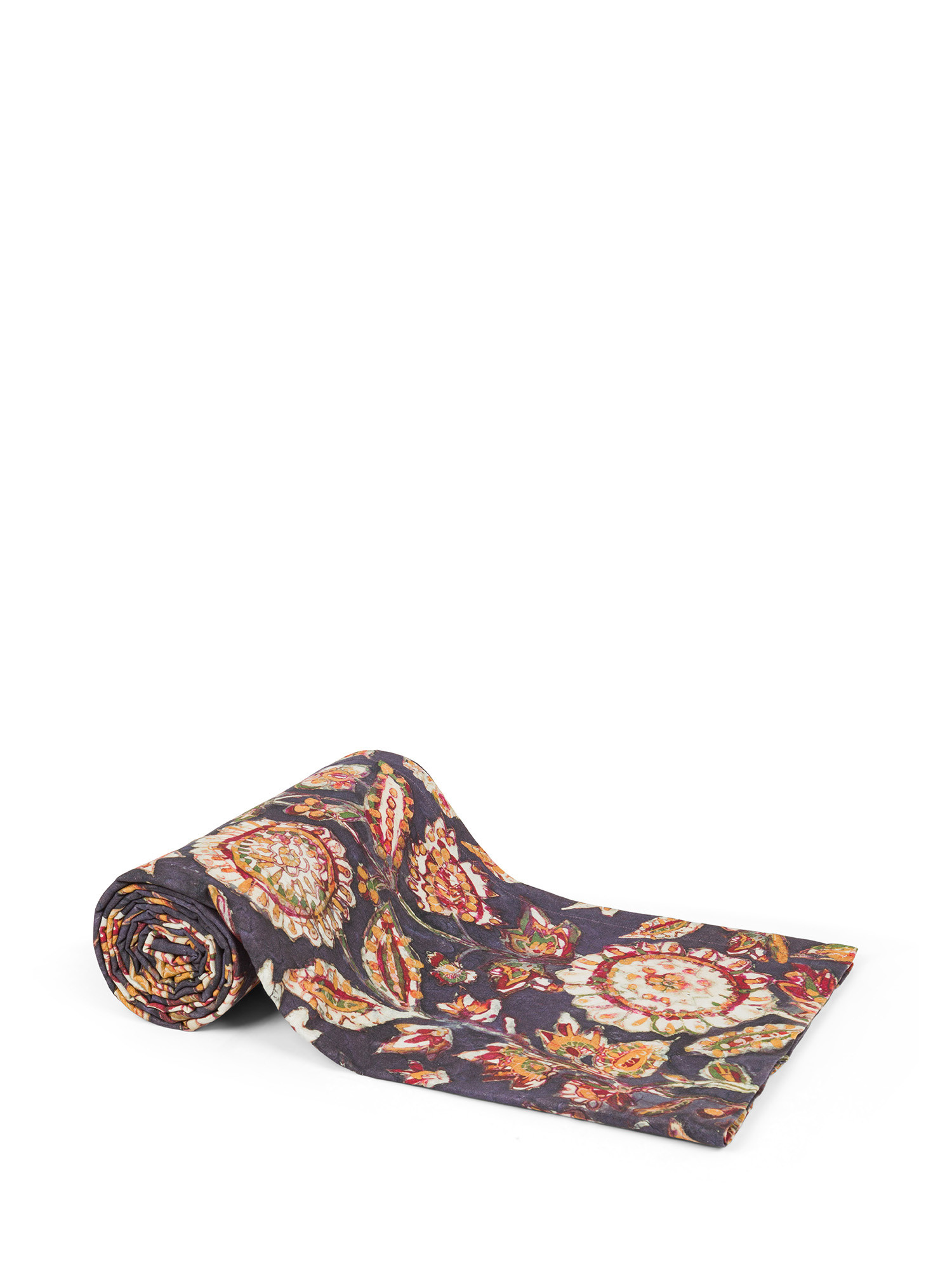 Ethnic motif cotton furnishing towel, Multicolor, large image number 0