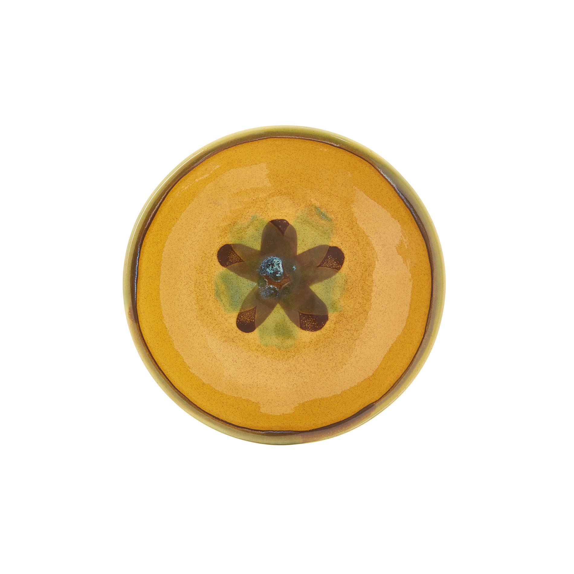 Cotton ceramic soup bowl, Dark Yellow, large image number 1