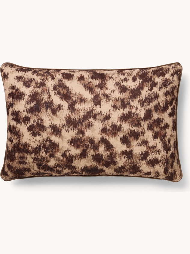 Cuscino 35x55 cm in cotone con stampa leopardata