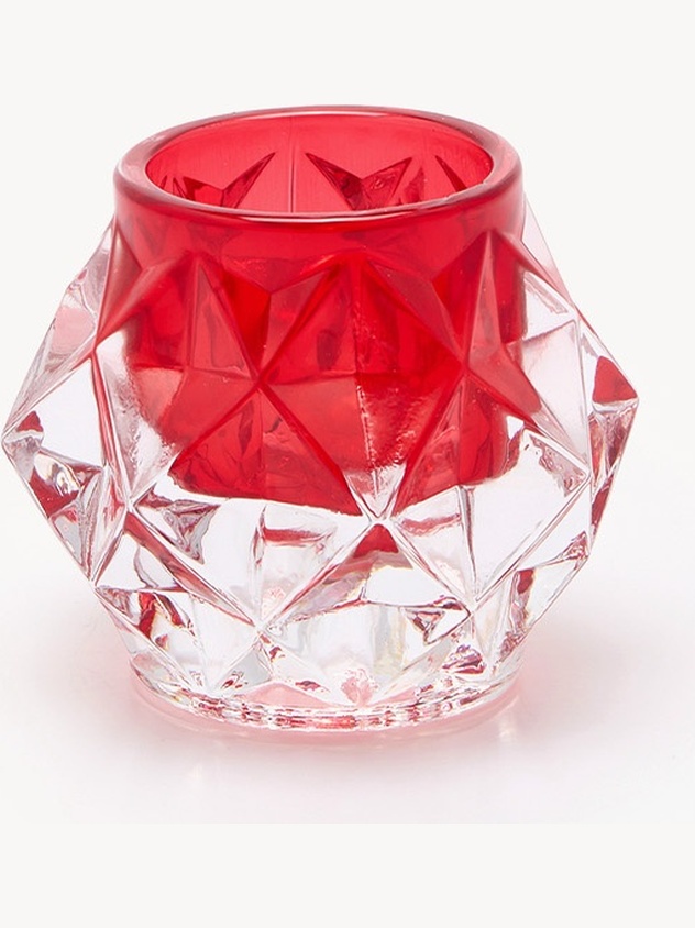 Glass tealight holder