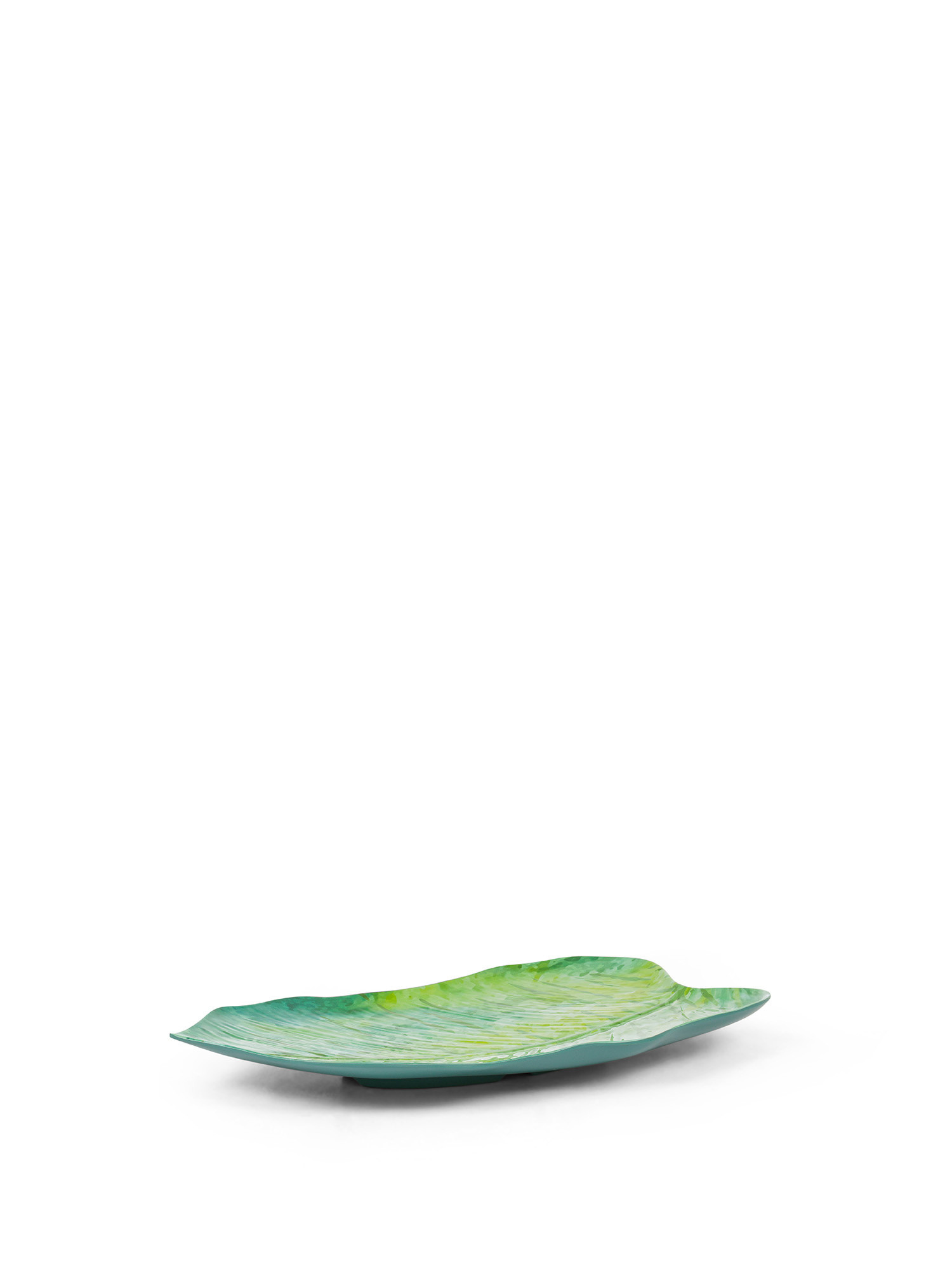 Melamine leaf plate, Green, large image number 0