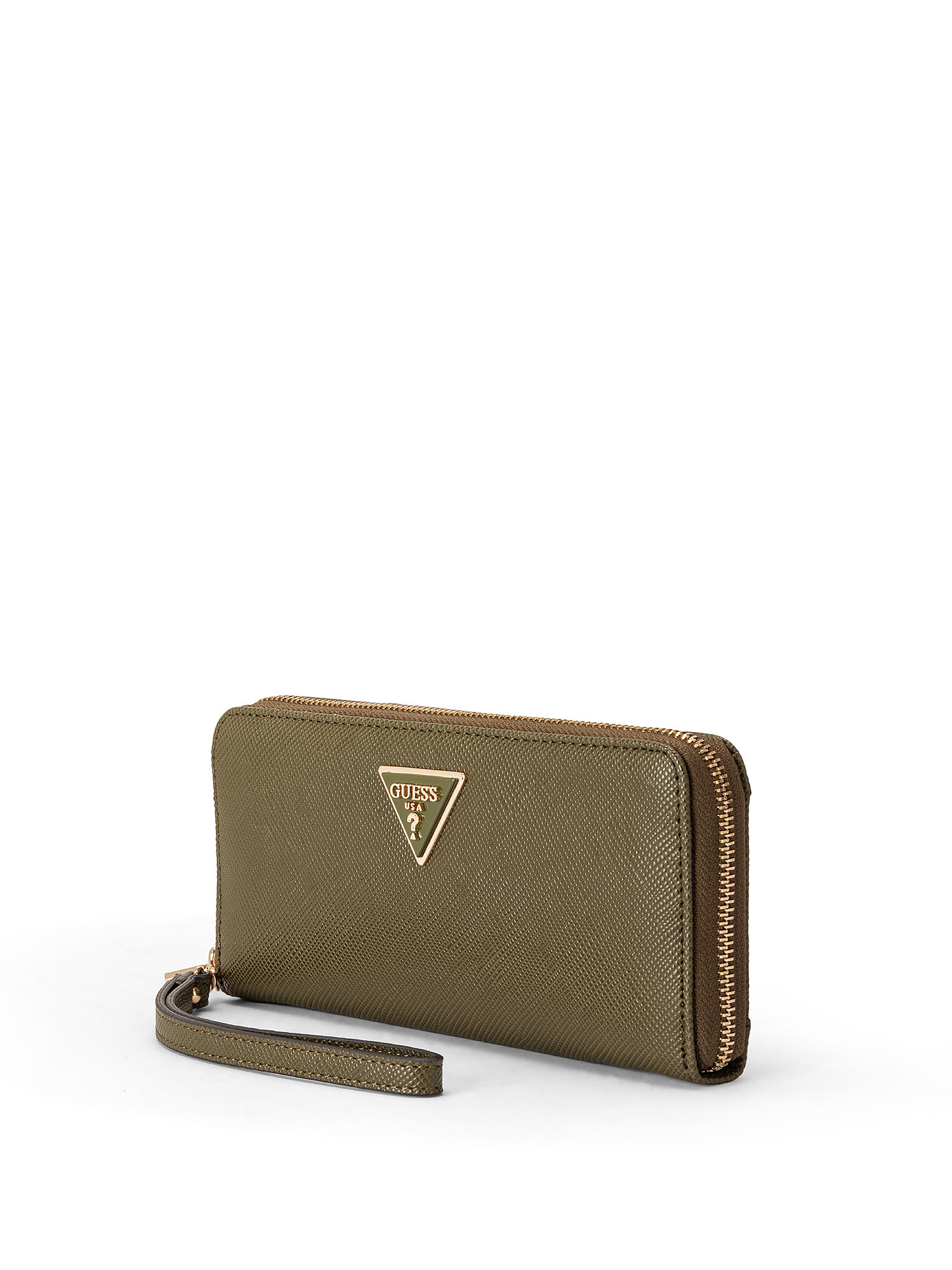 Large wallet with zip closure, Green, large image number 1