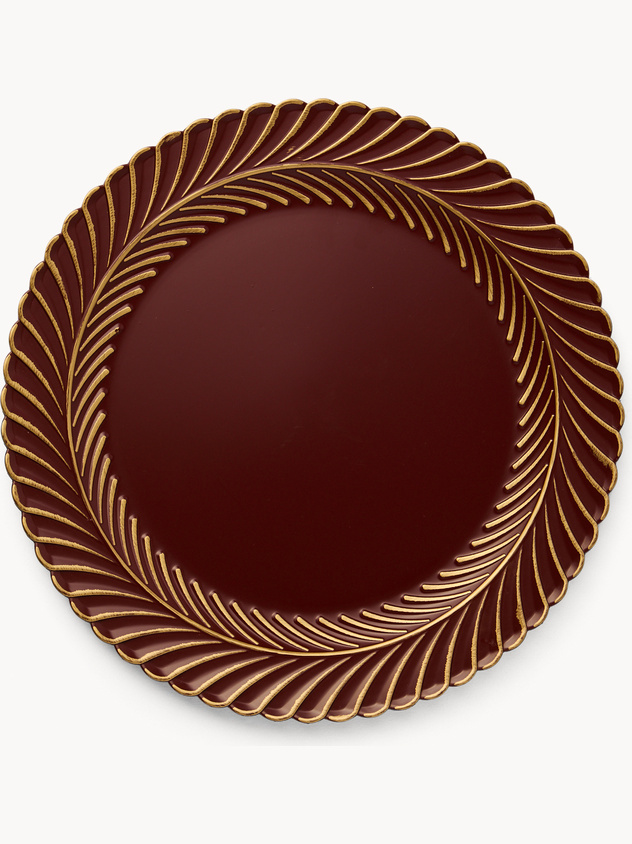 Sottopiatto con falda lavorata