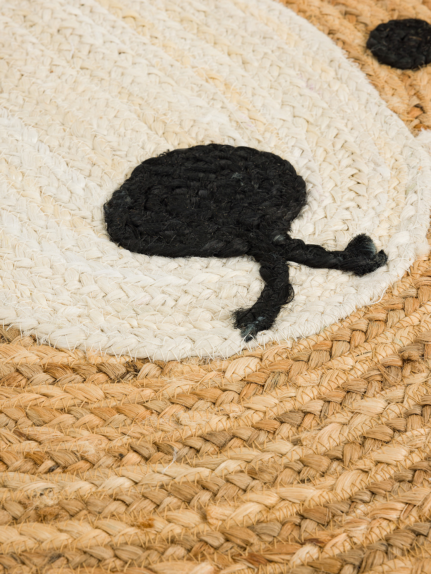 Tappeto rotondo in juta, Beige, large image number 1