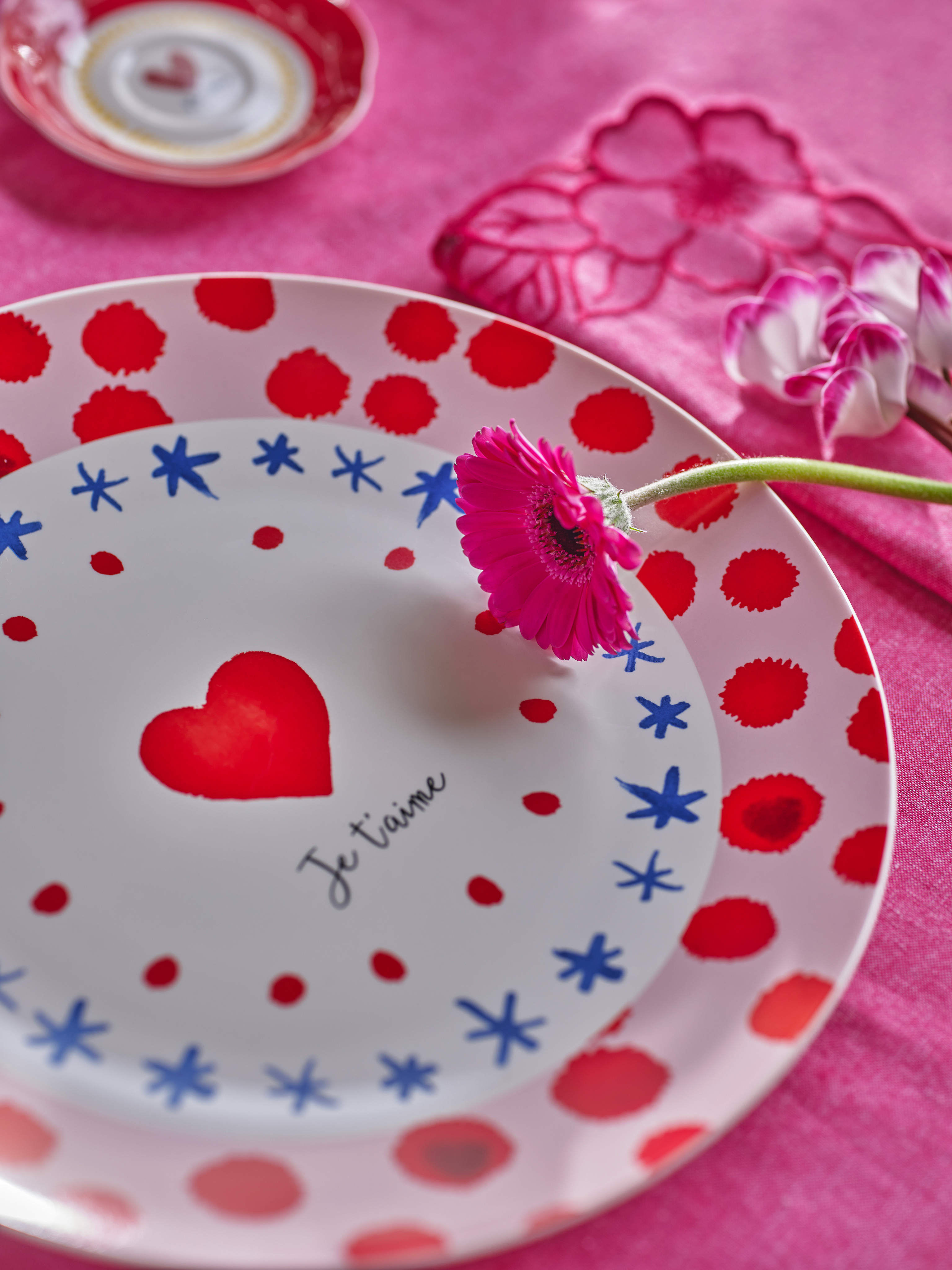 New bone china serving plate Mon Amour, Multicolor, large image number 2