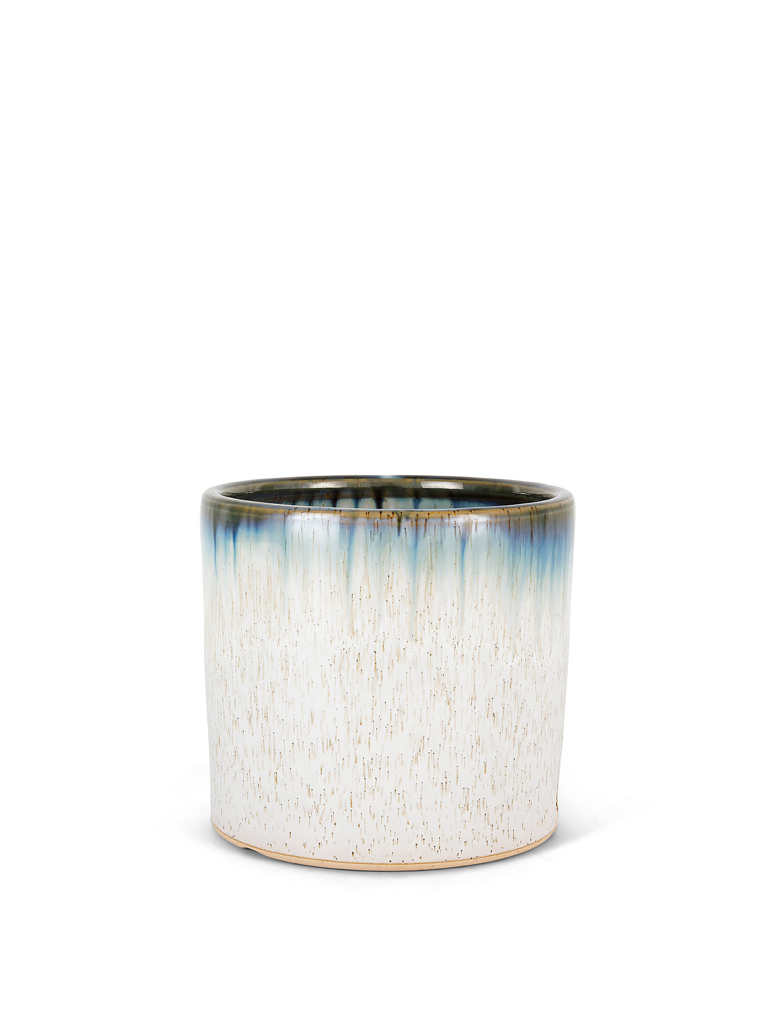 Gradient edge ceramic cachepot, Blue, large image number 0