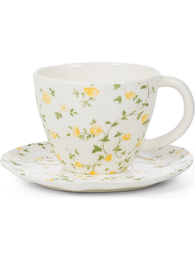 Tazza tè porcellana motivo fiorellino