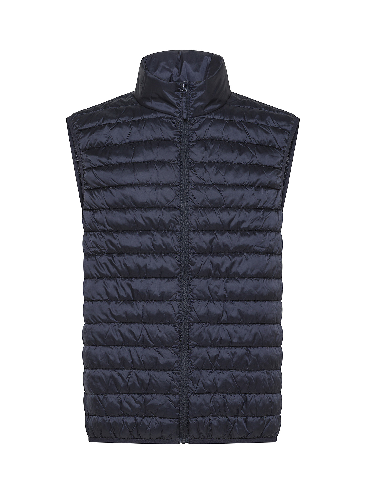 JCT - Quilted sleeveless down jacket, Blue, large image number 0