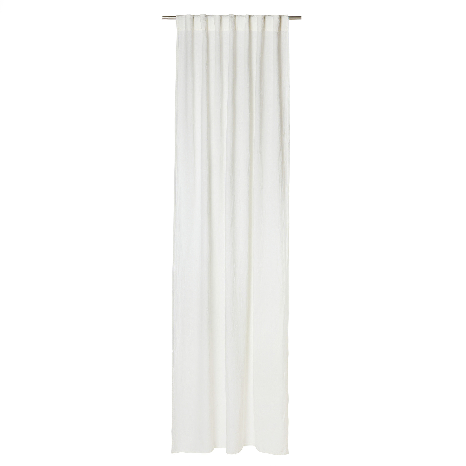 Pure linen curtain, White, large image number 1