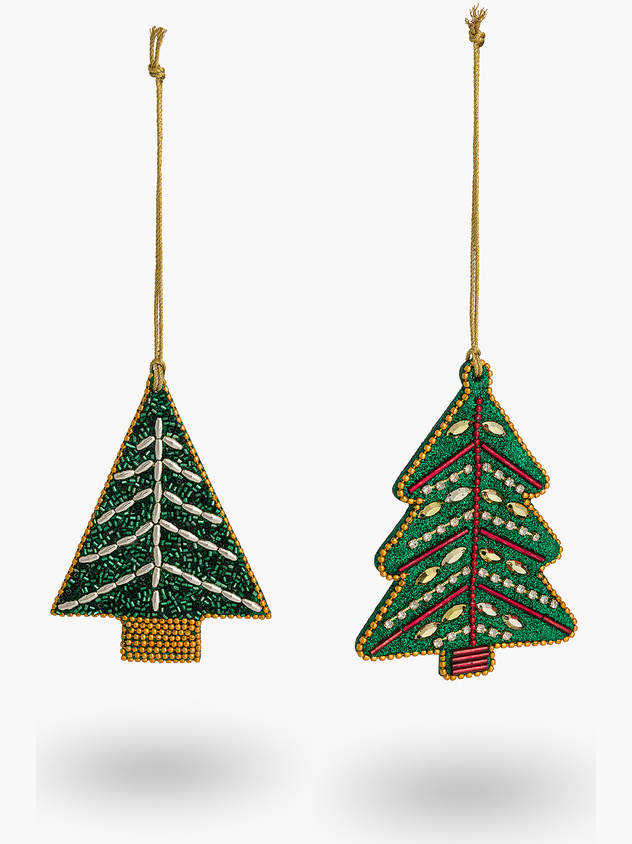 Pine Tree Decoration with Beads