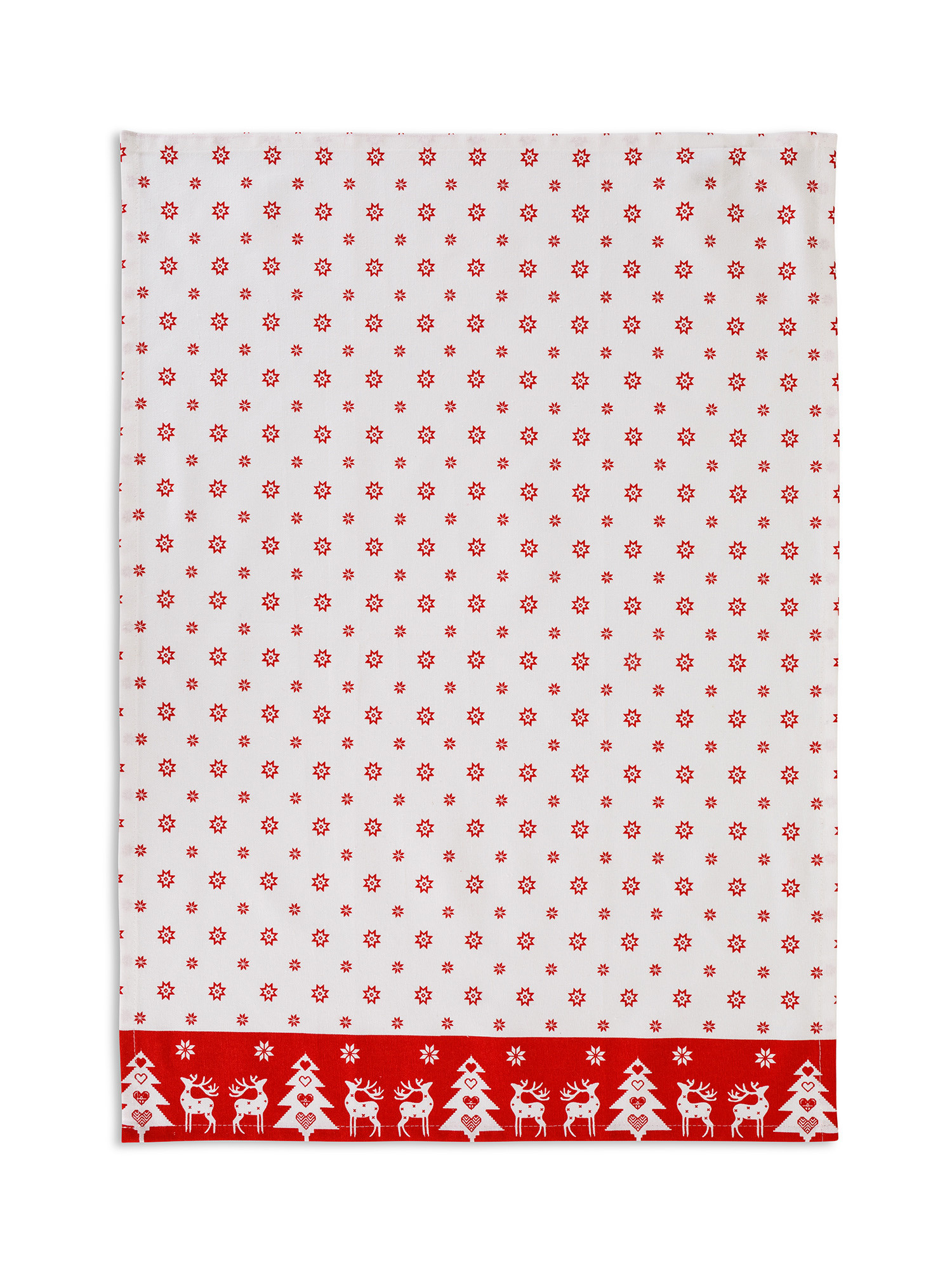 Set of 3 Cortina cotton tea towels, Red, large image number 2