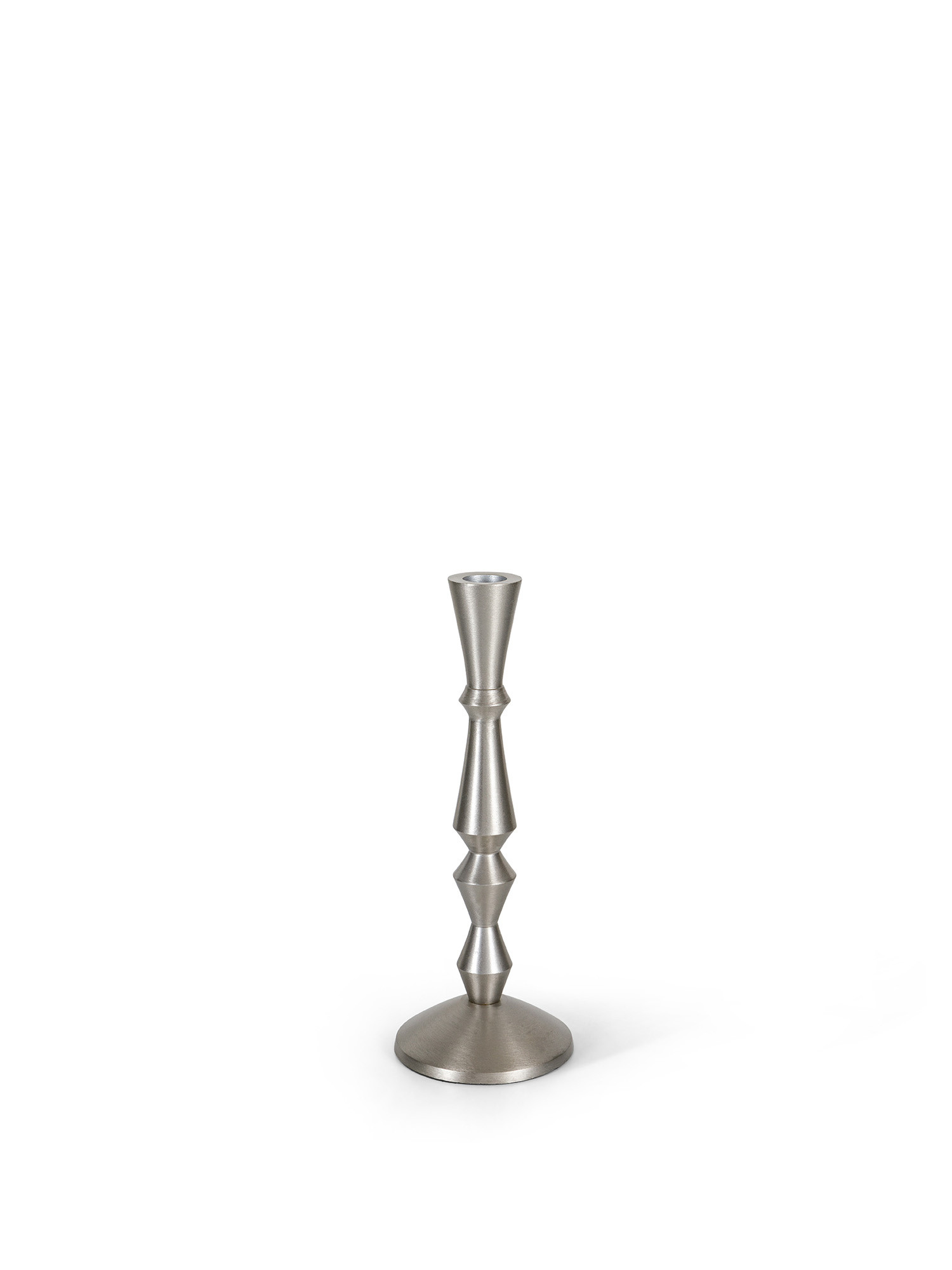 Metal candlestick, Silver Grey, large image number 0