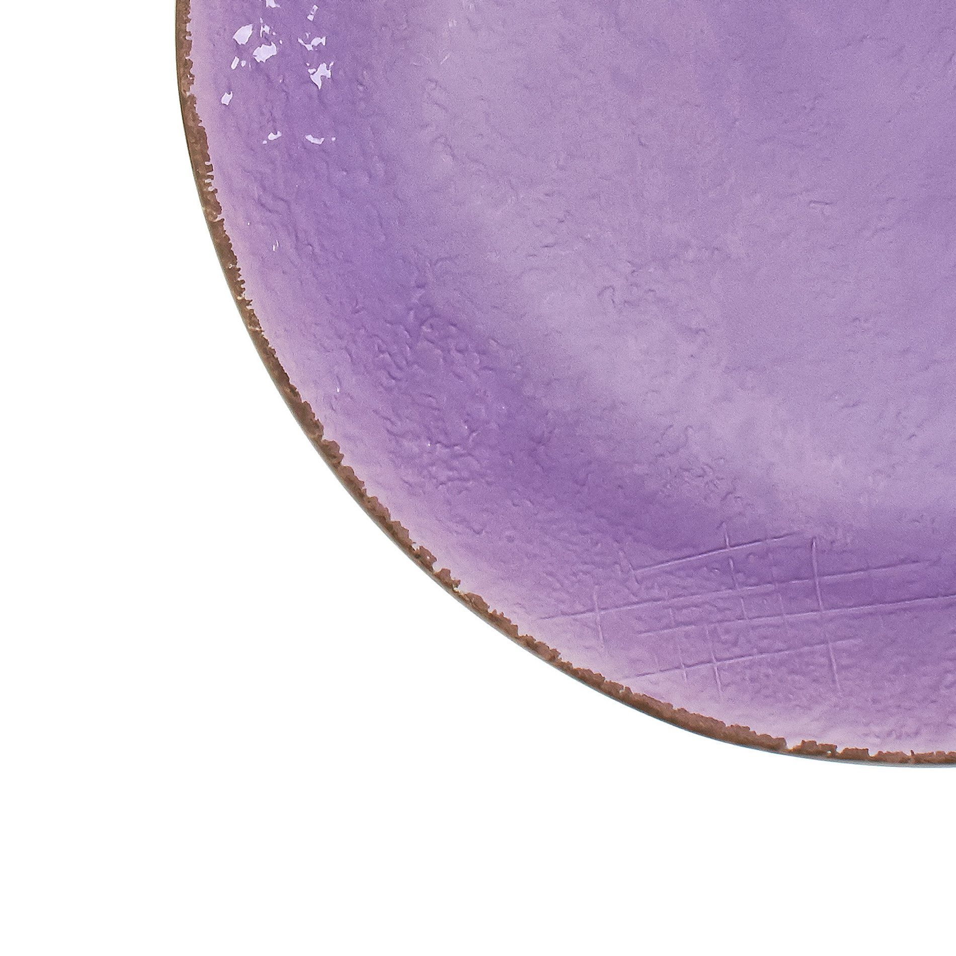 Piatto da portata ceramica artigianale Preta, Viola lilla, large image number 2