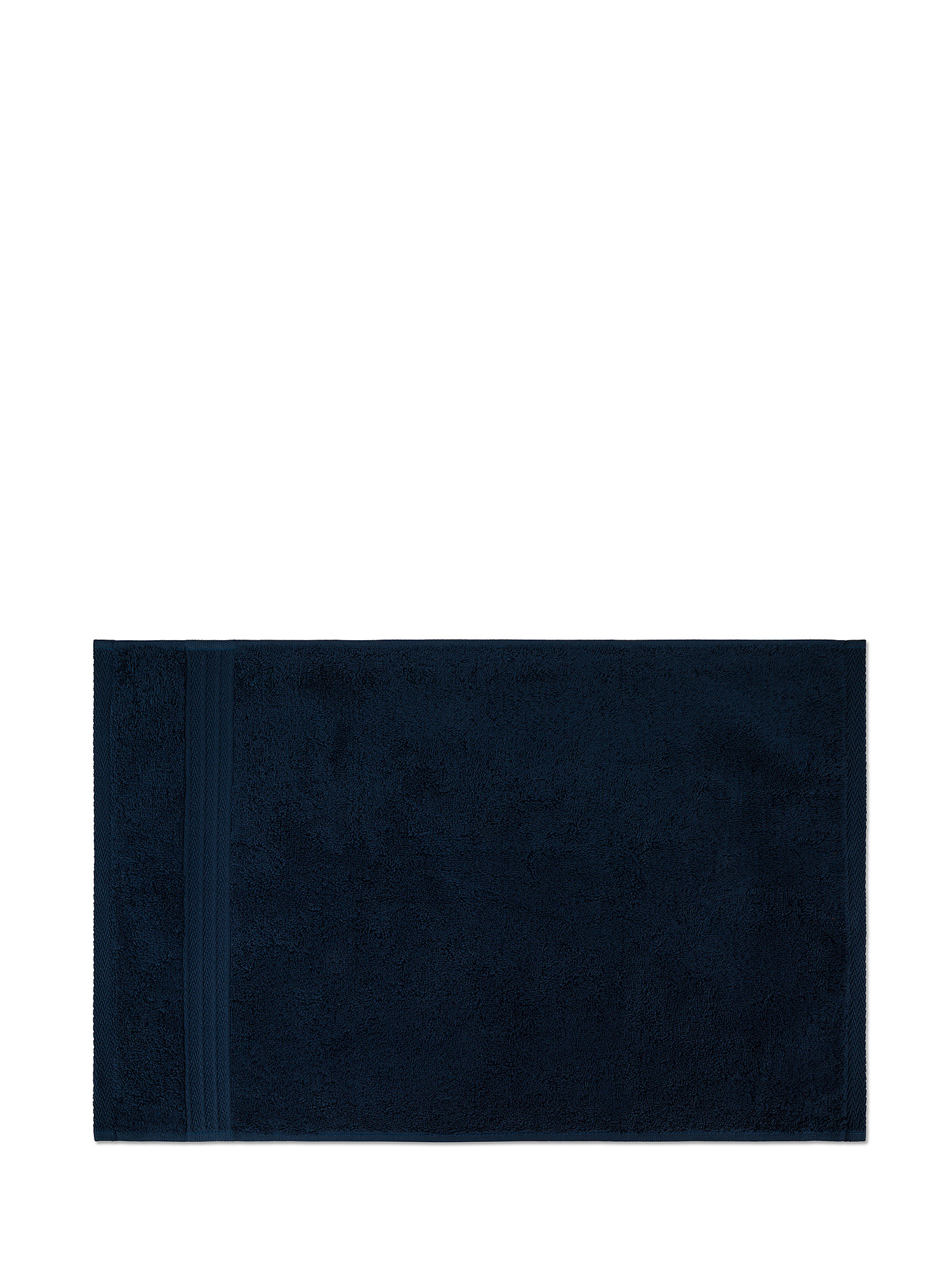 Asciugamano puro cotone tinta unita Zefiro, Blu scuro, large image number 1