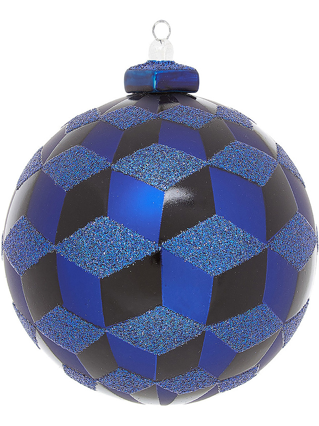 Hand decorated glass sphere