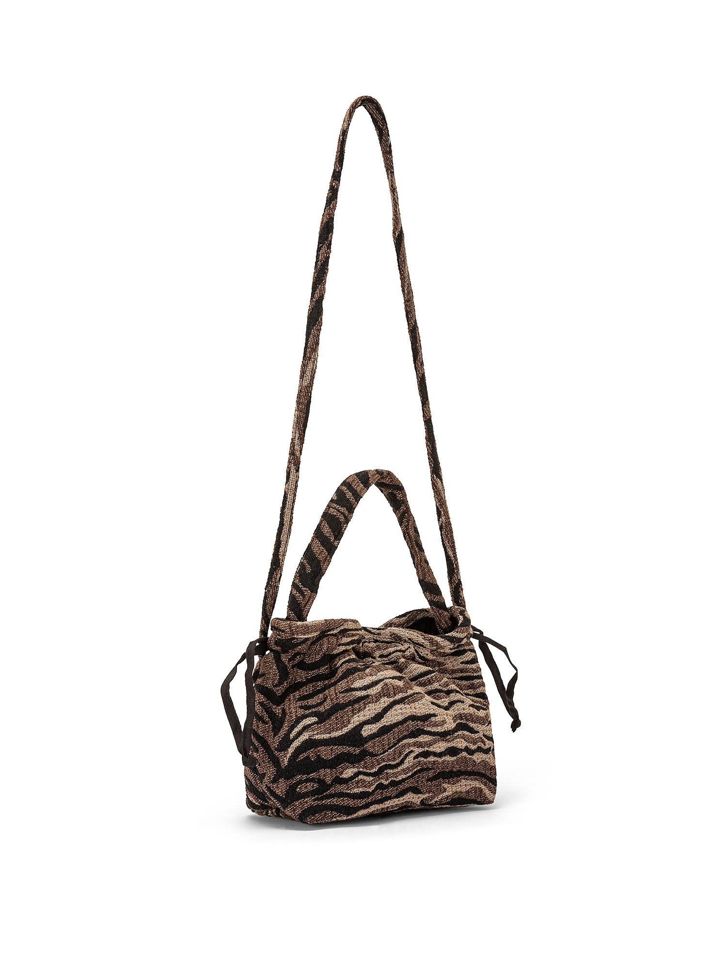 Pouch handbag, Brown, large image number 1