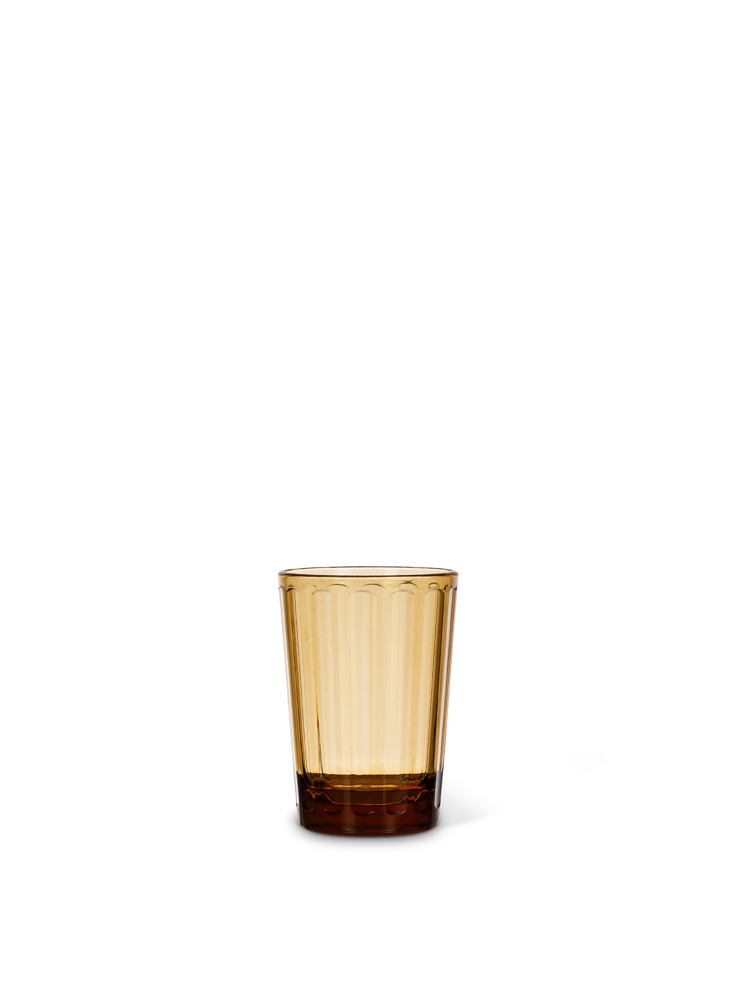 Ribbed plastic cup, Blue, large image number 0