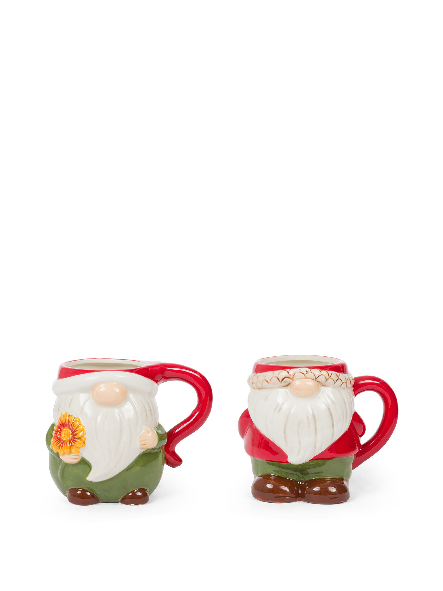 Mug in ceramica a gnomo, Multicolor, large image number 0