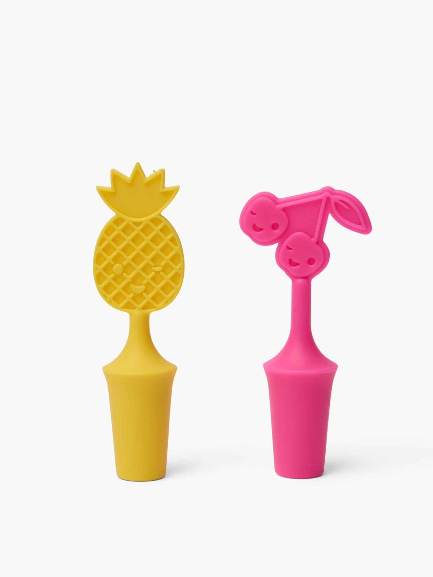 Set of 2 Silicone Bottle Stoppers - Introductory Price, Multicolor, large image number 0